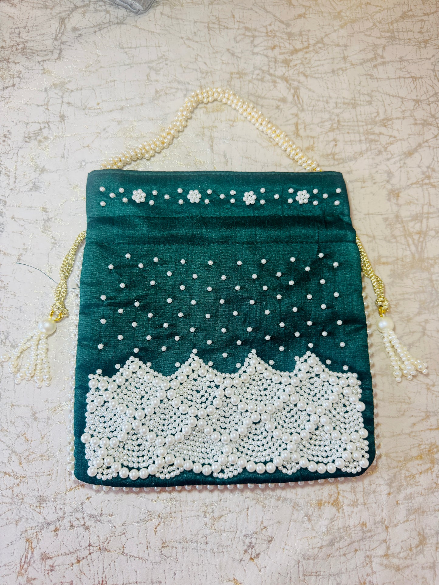 Emerald Waves Potli