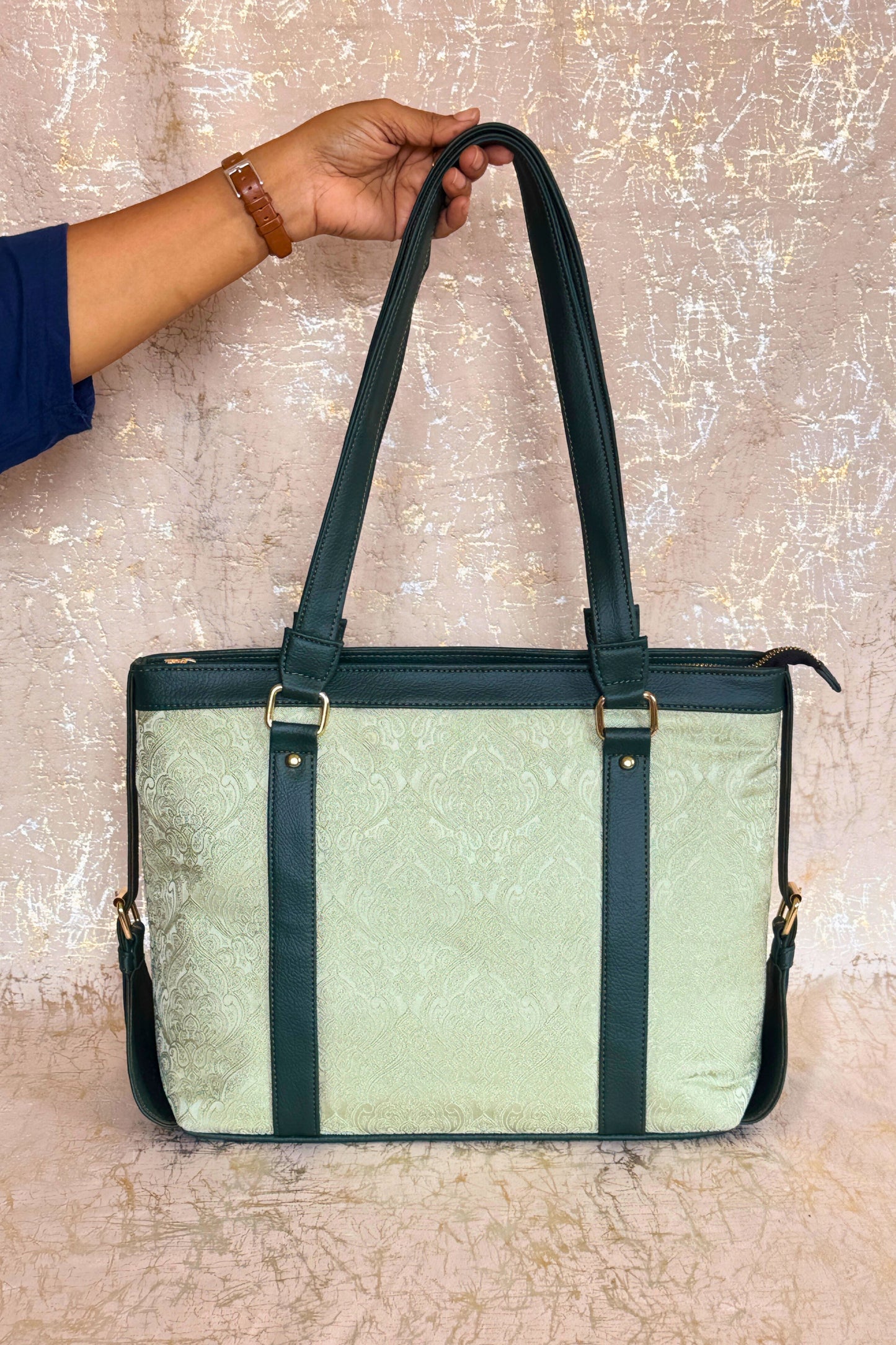 Pista Indian Print Office Tote