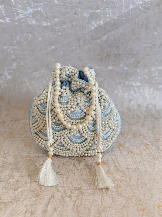 Beaded Frosted Potli