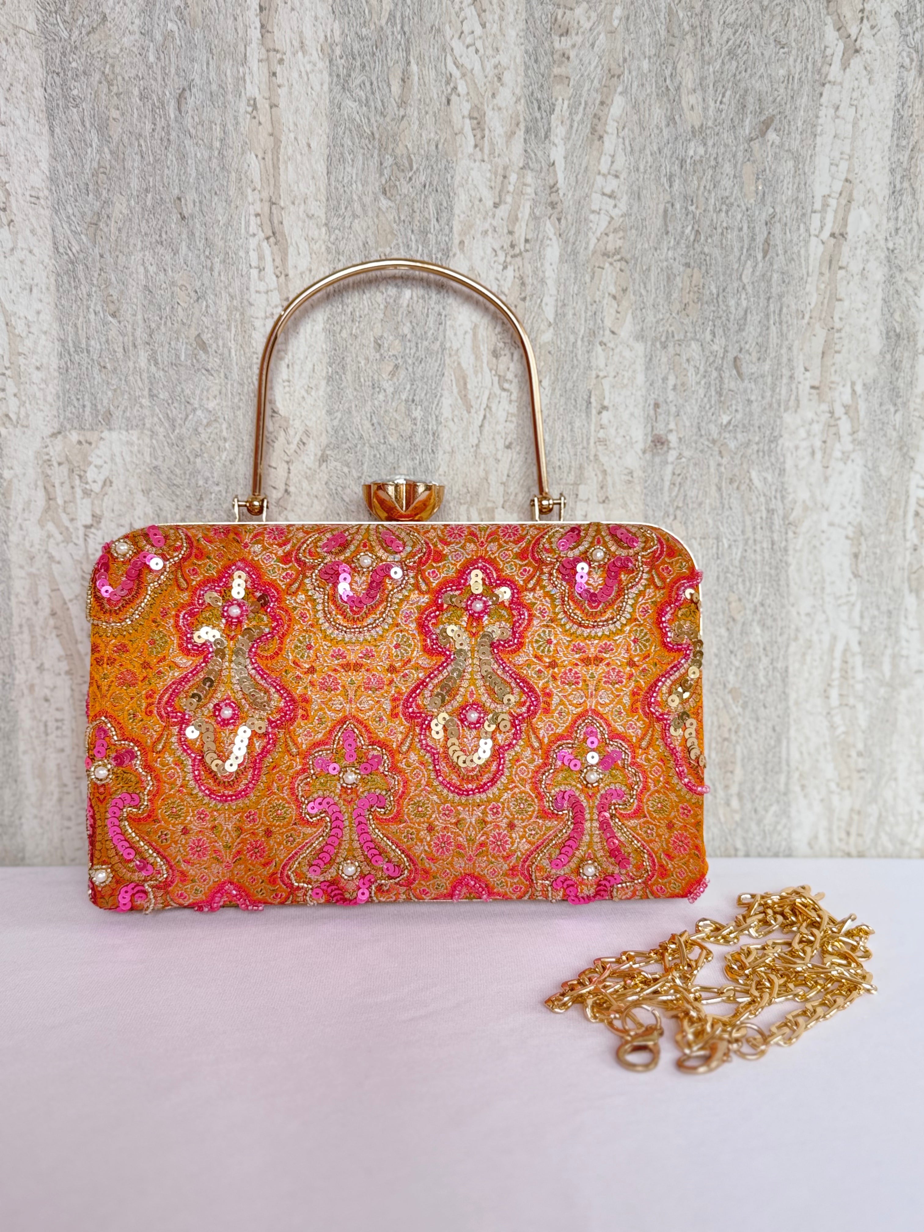 Banarasi Aari Work - Kesar