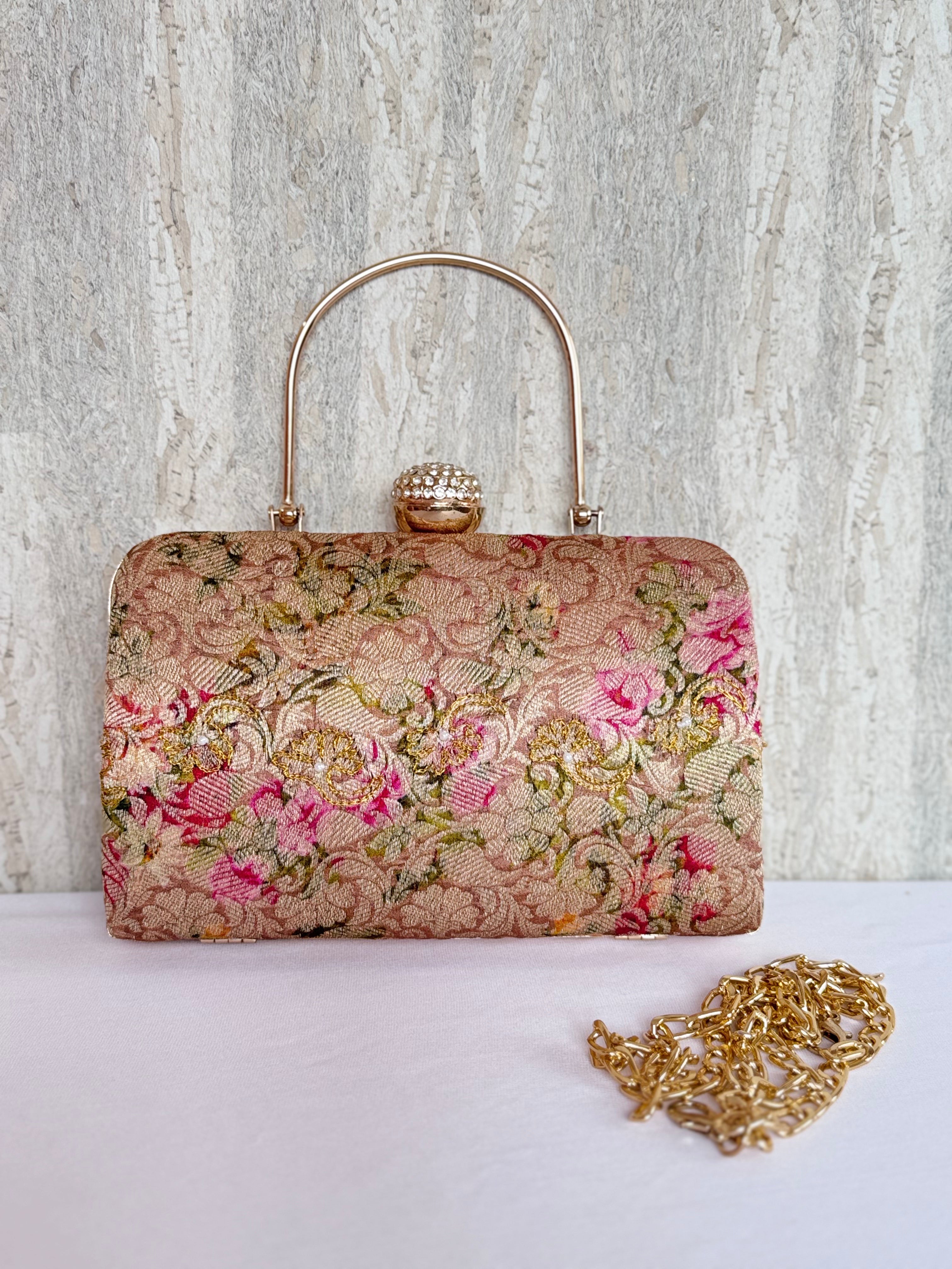 Celestial Tinsel Box Clutch