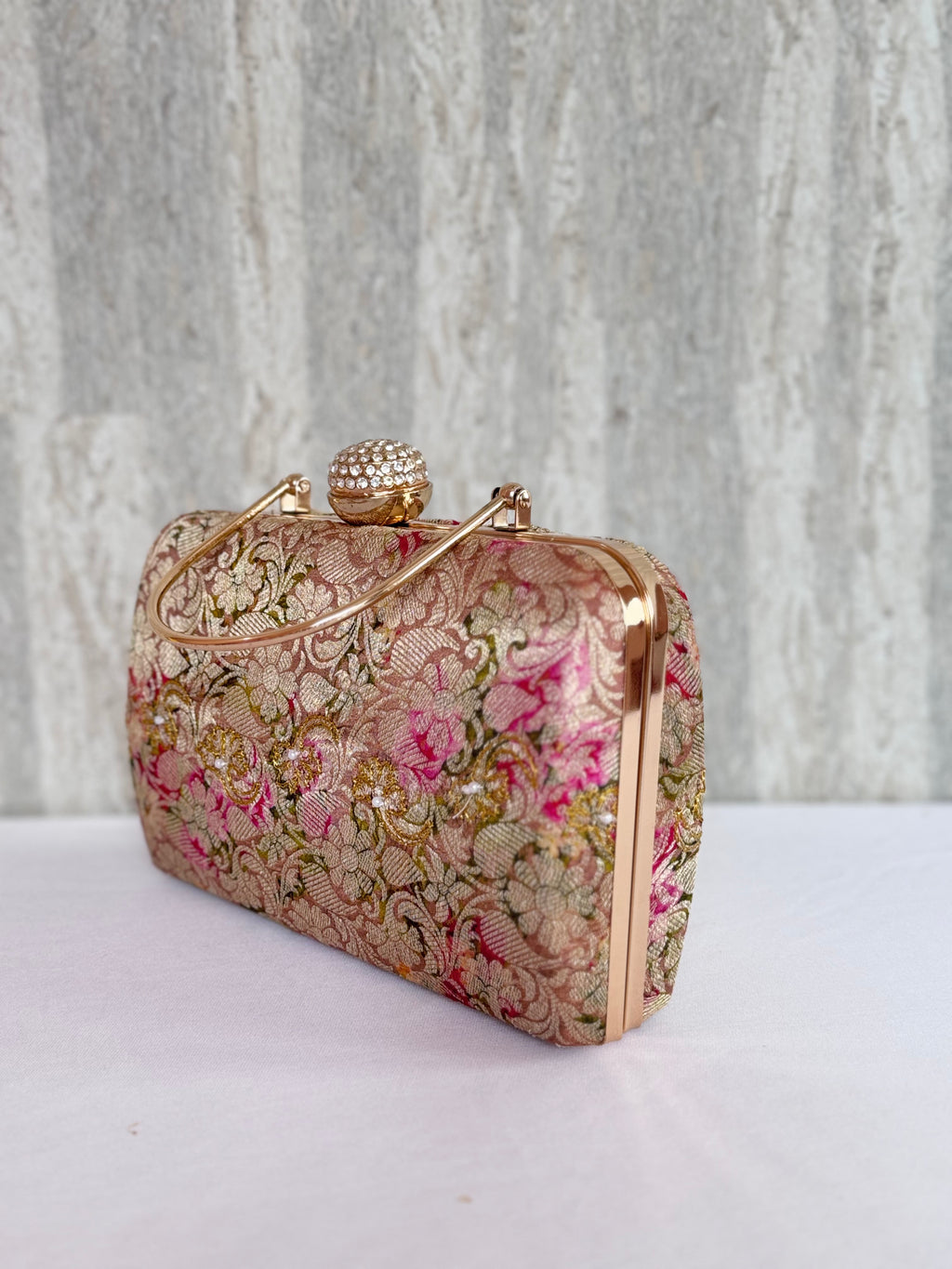 Celestial Tinsel Box Clutch