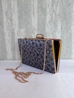 Motif Mania Grey Box Clutch