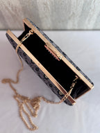 Motif Mania Grey Box Clutch