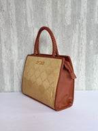 Artista Gold Grid Box Tote