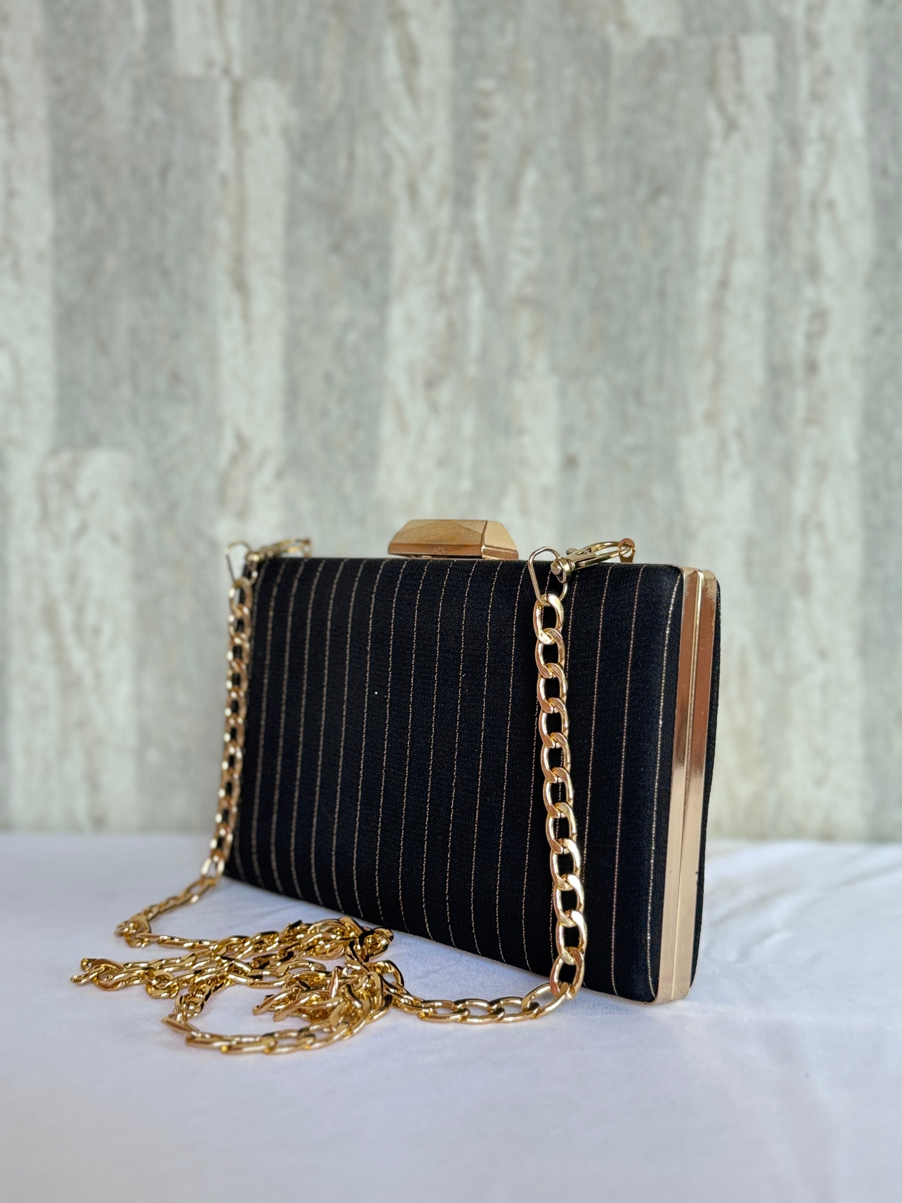 Dazzling Streak Box Clutch