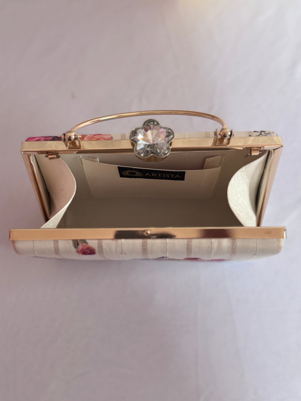 Ivory Garden Box Clutch