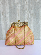 Banarasi Elegance Vintage Clutch