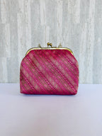 Supreme Pink Banarasi Vintage Clutch