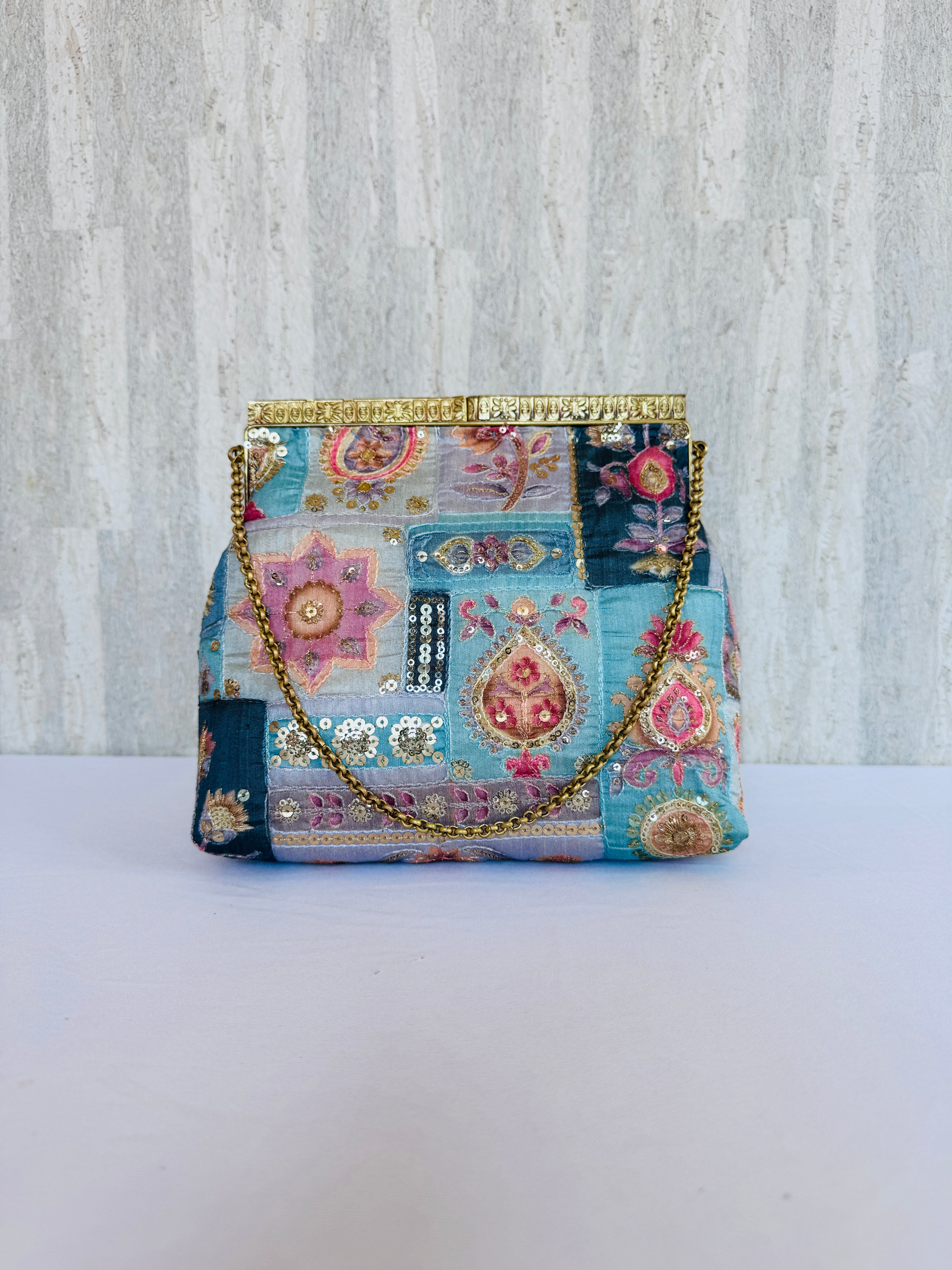 Azure Emblems Clutch