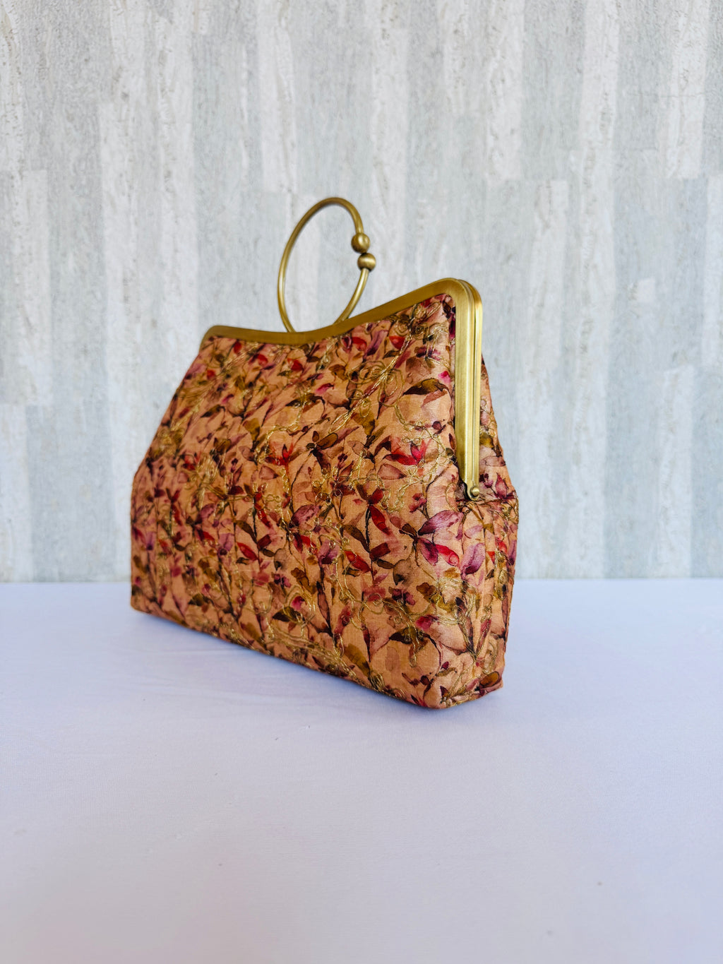 Leaf Textured Bangle Clutch