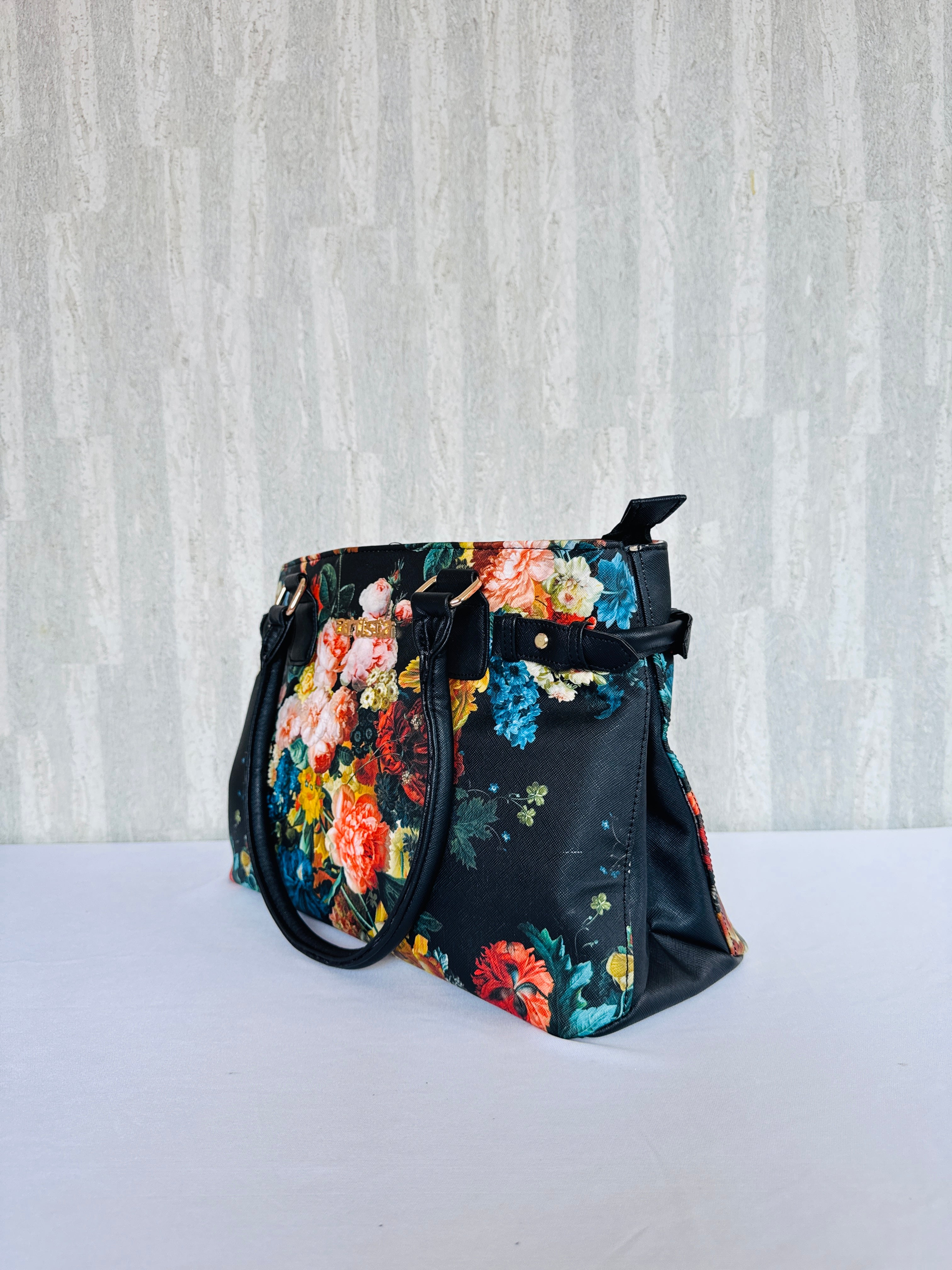 Onyx Floral Tote