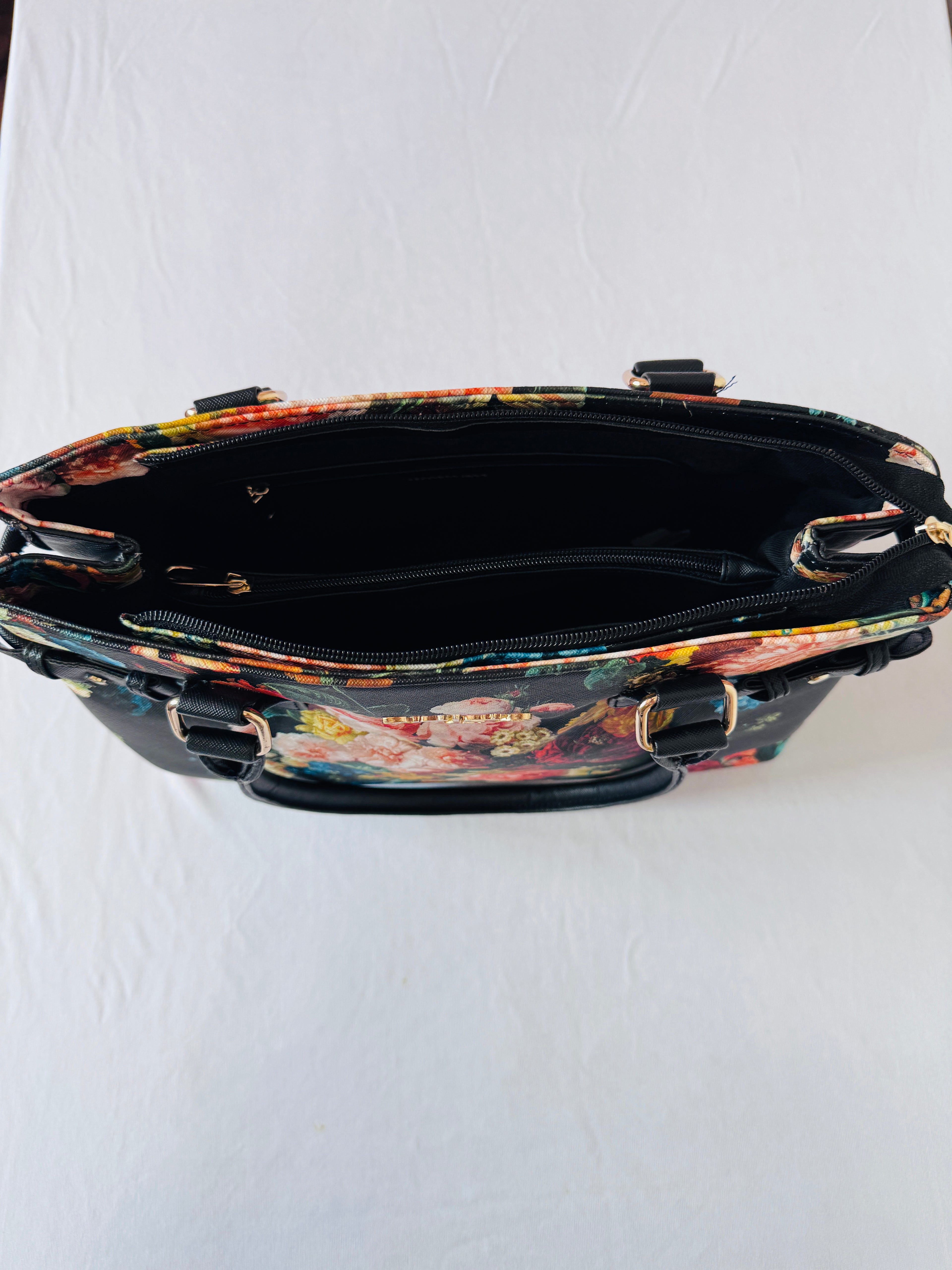 Onyx Floral Tote