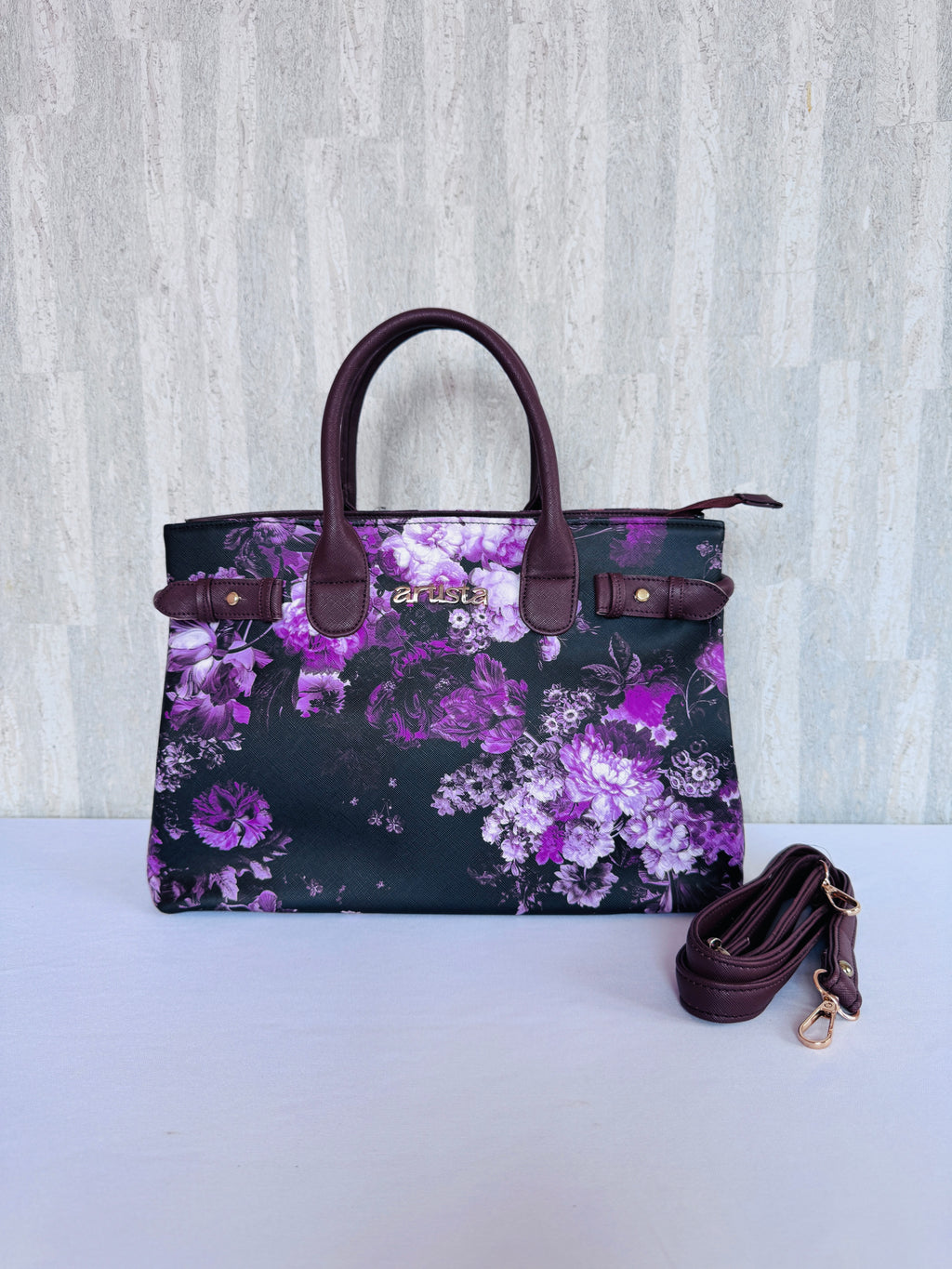 Chestnut Floral Tote