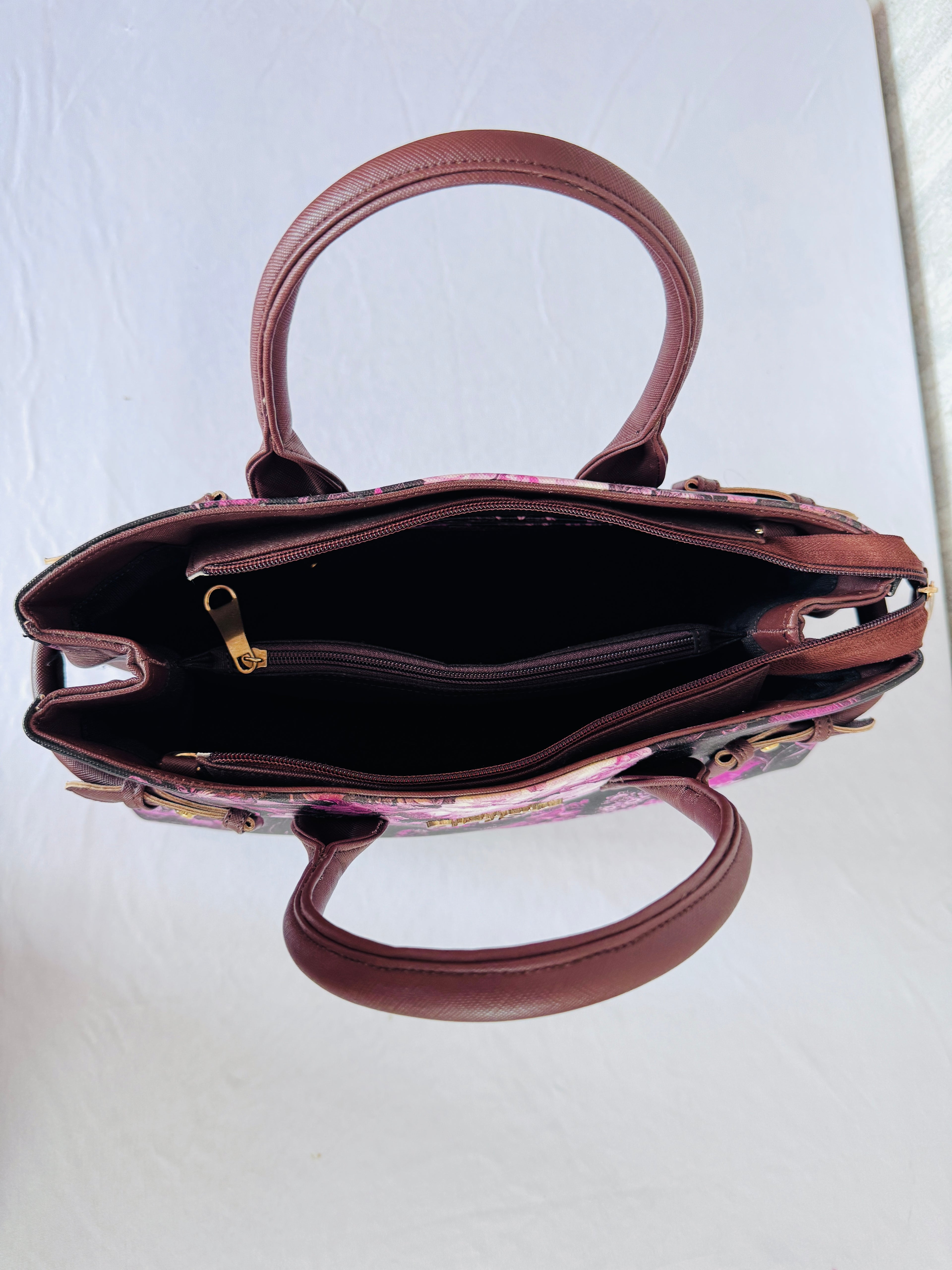Chestnut Floral Tote