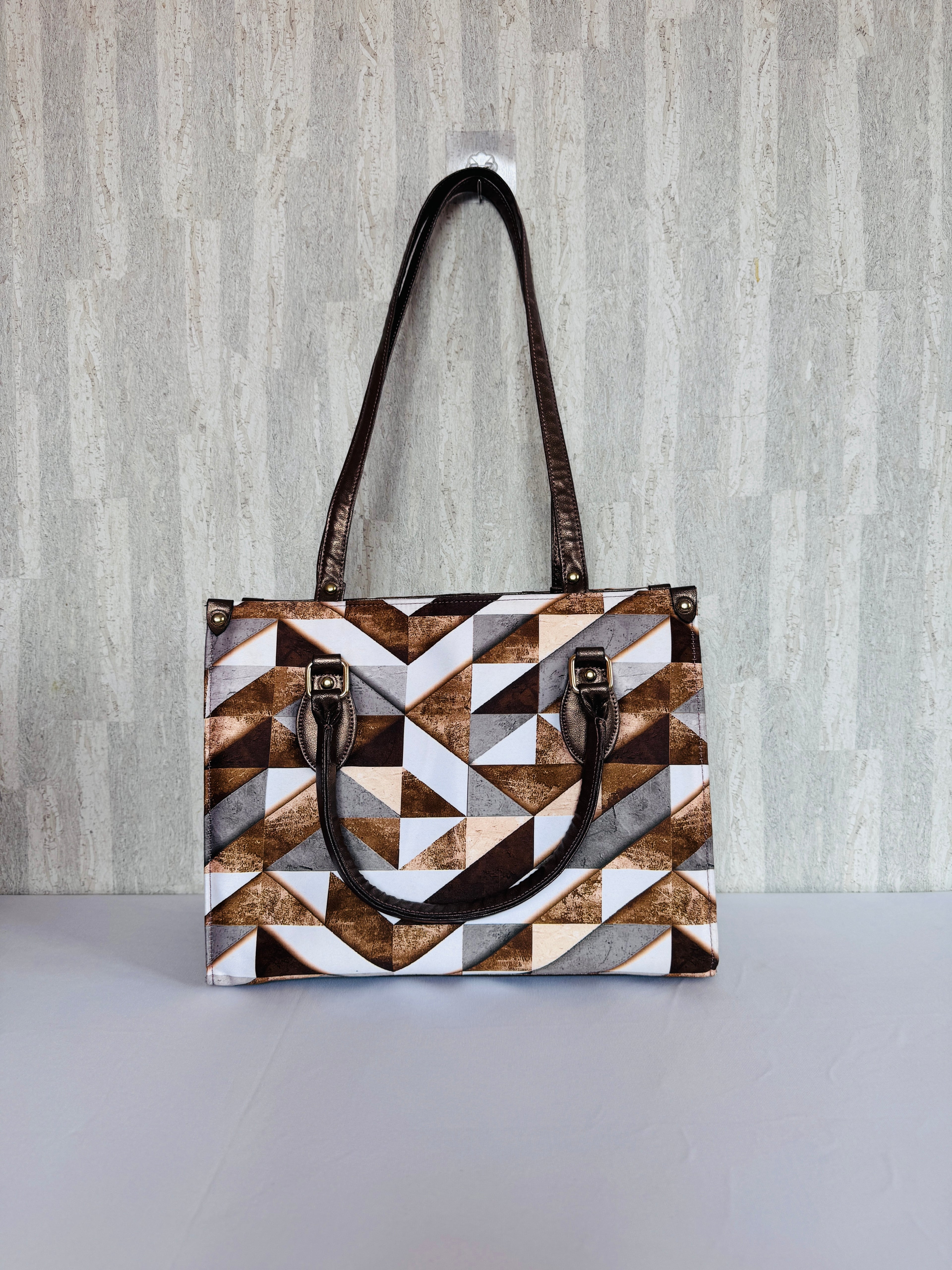 Geometric Abstract Book Tote