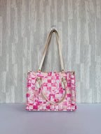 Patches of Pink Book Tote