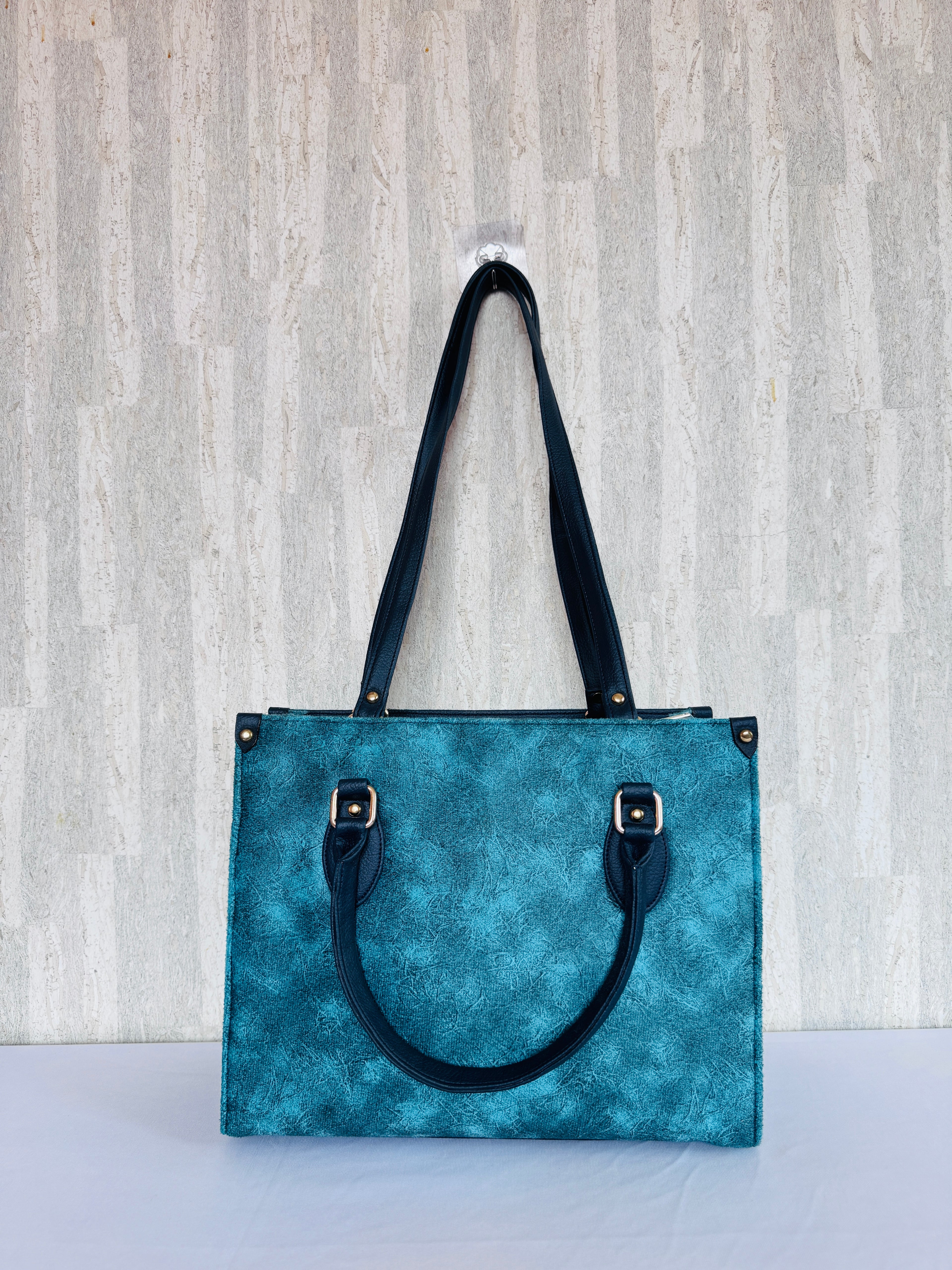 Smudge Blue Book Tote