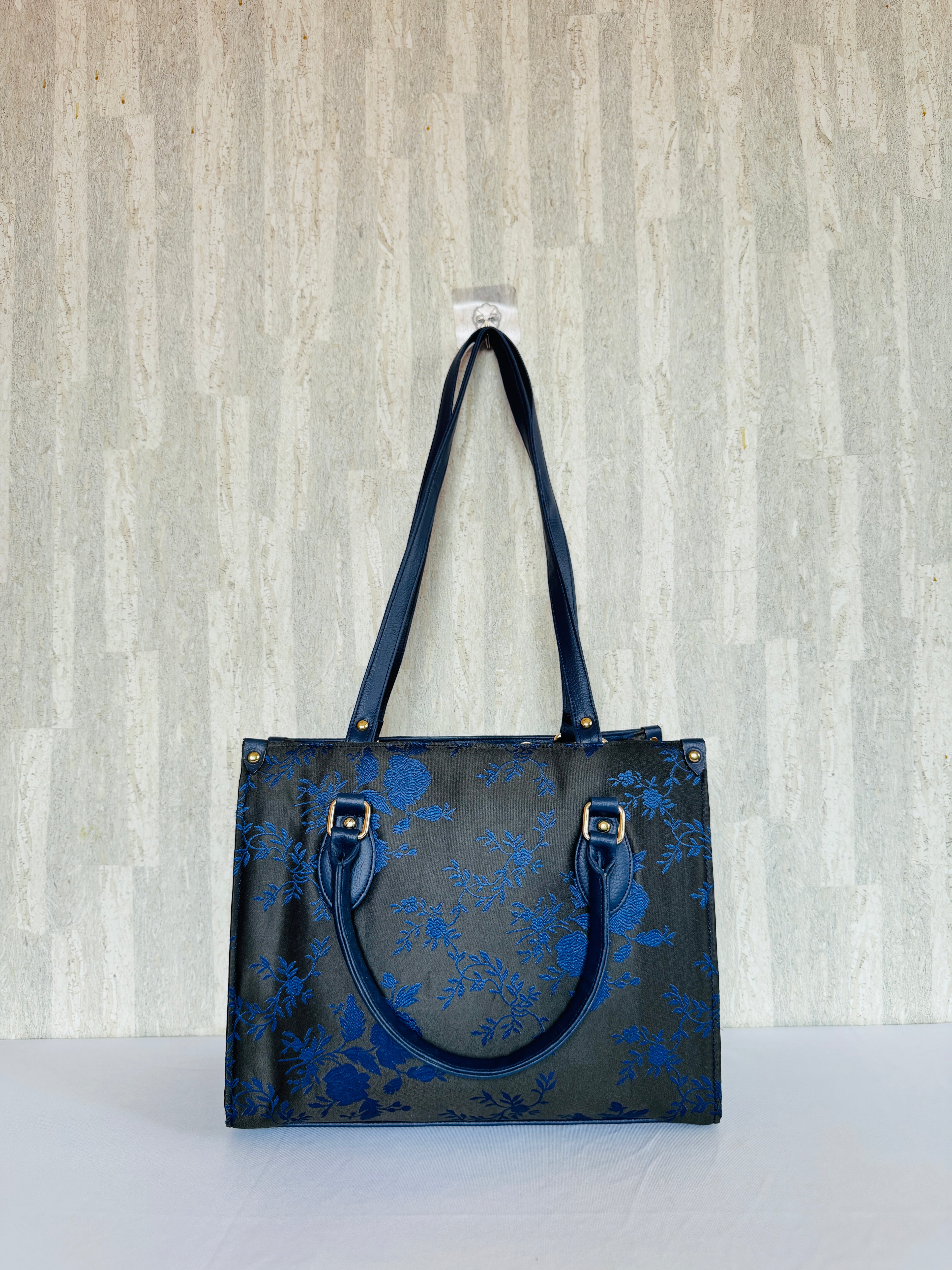 Midnight Blue Book Tote