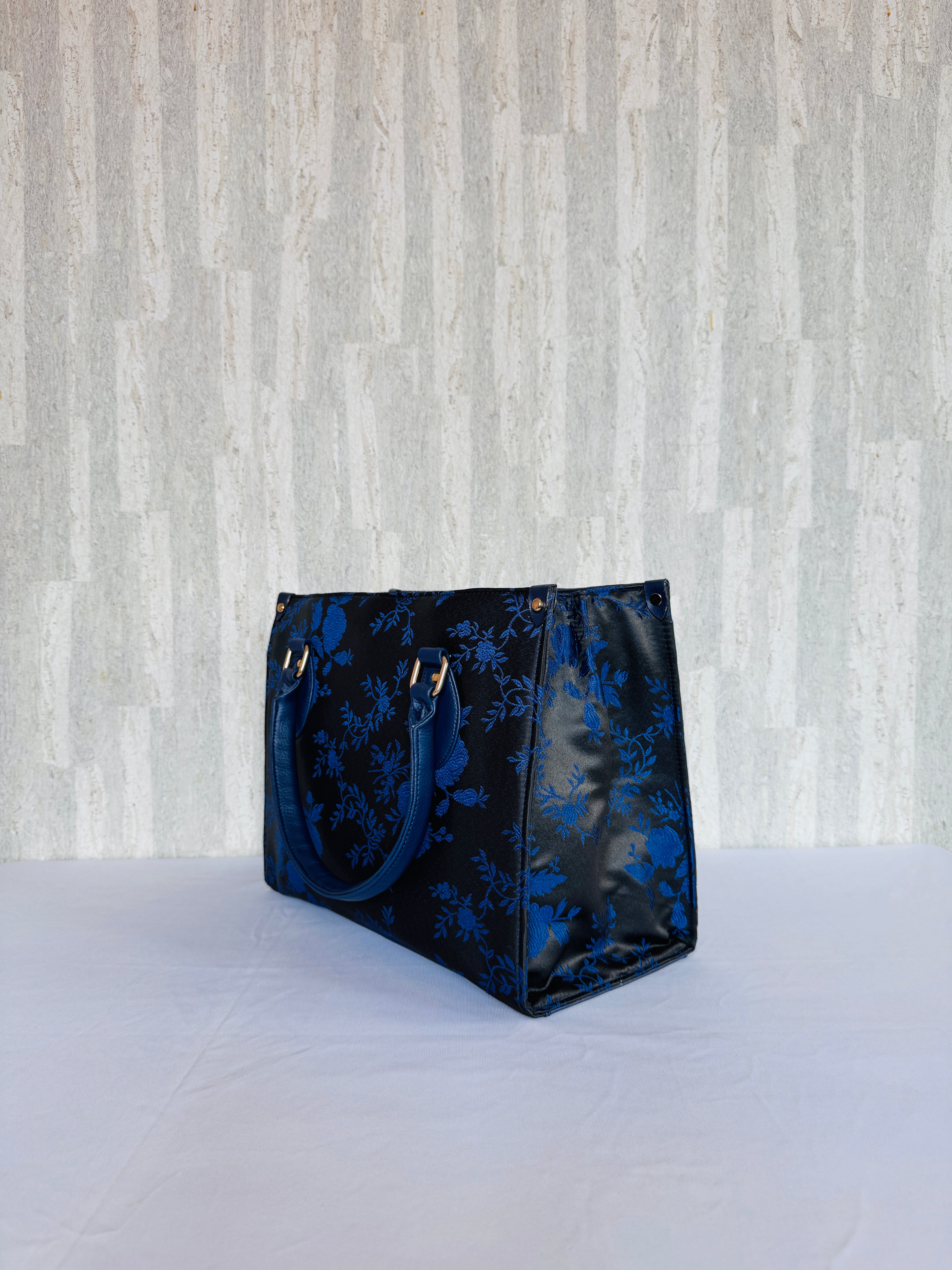 Midnight Blue Book Tote