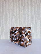 Geometric Abstract Book Tote