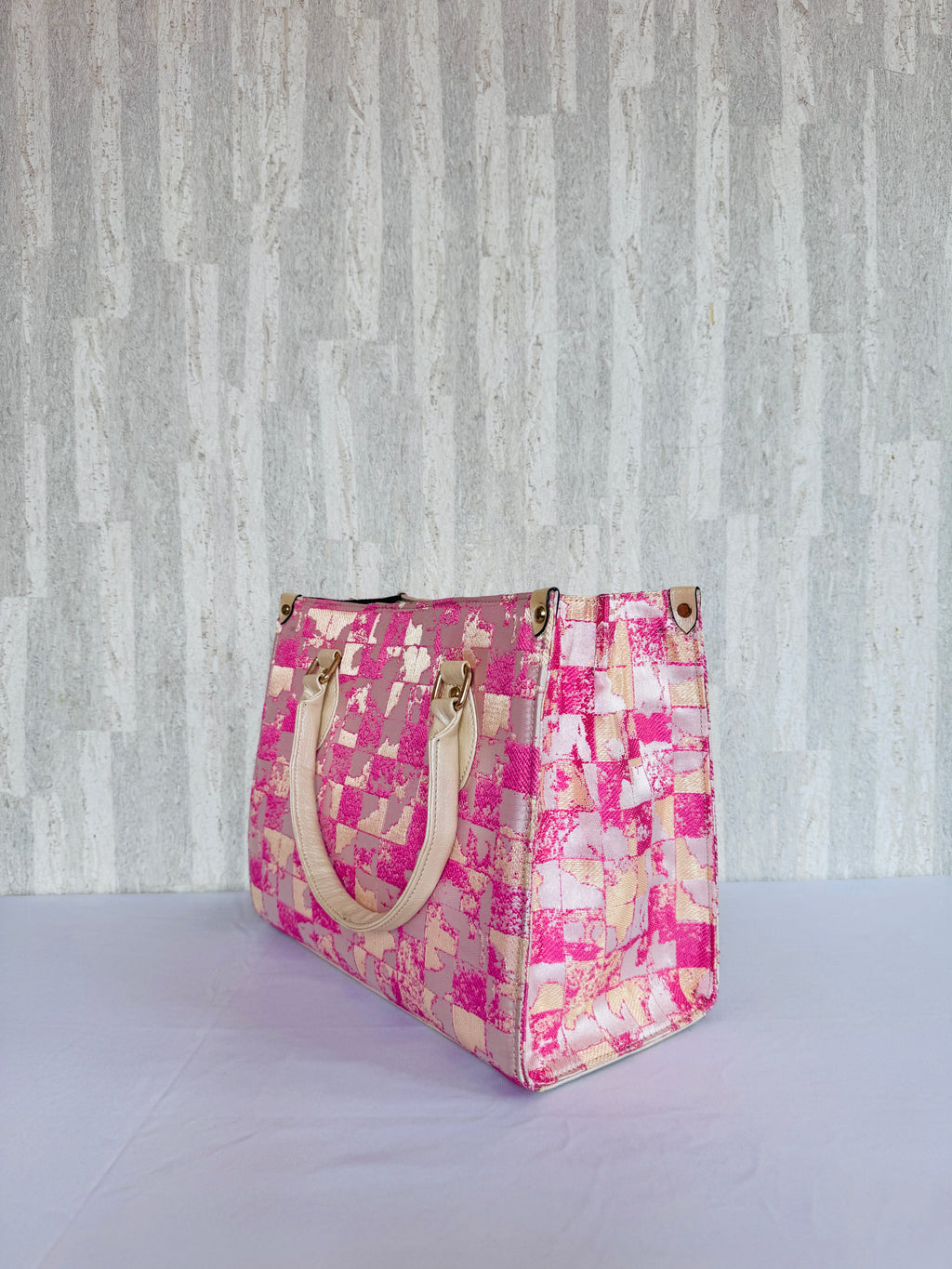 Patches of Pink Book Tote
