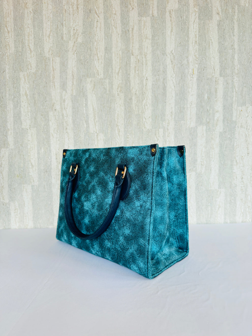 Smudge Blue Book Tote