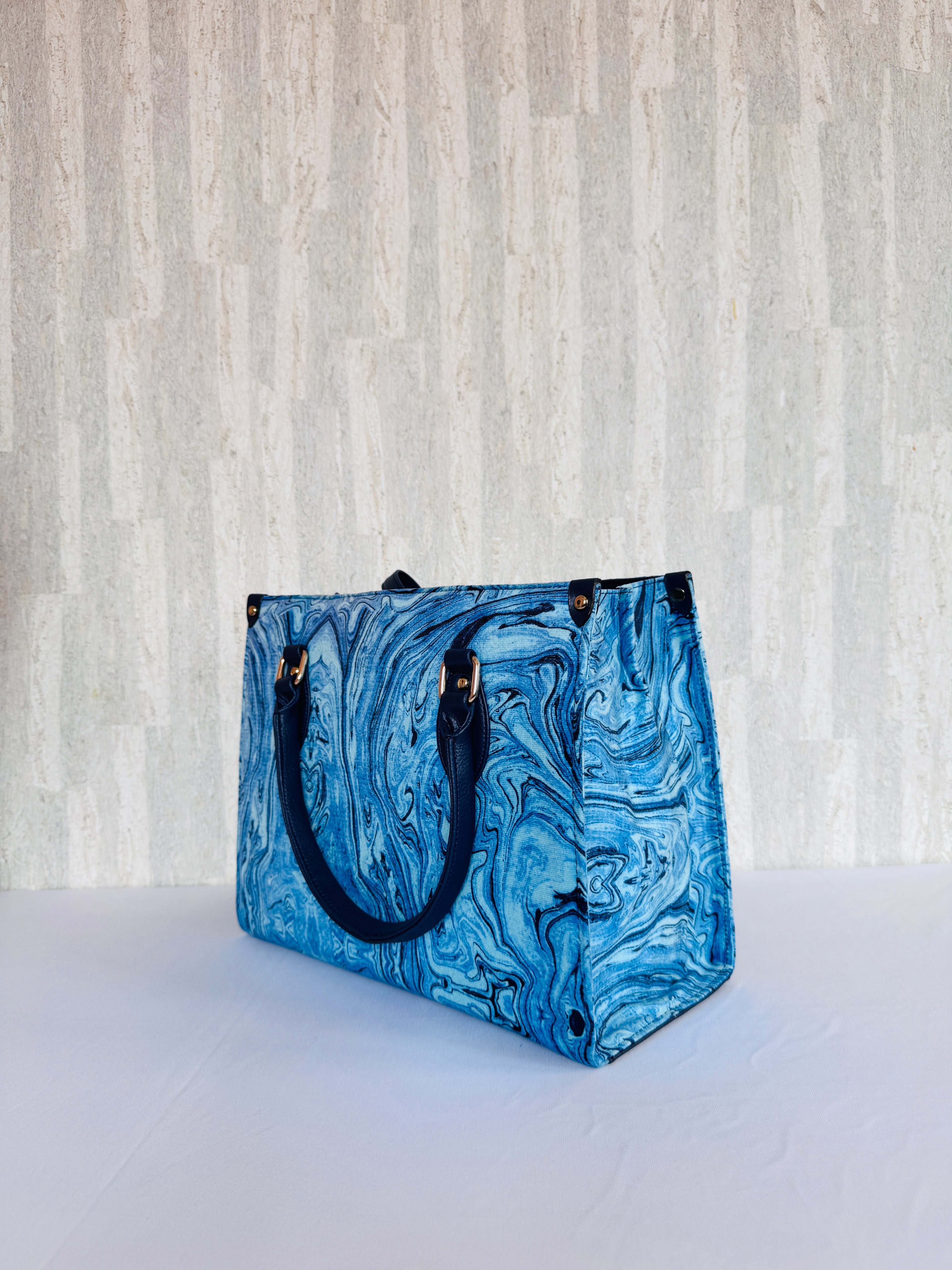 Blue Ripples book tote