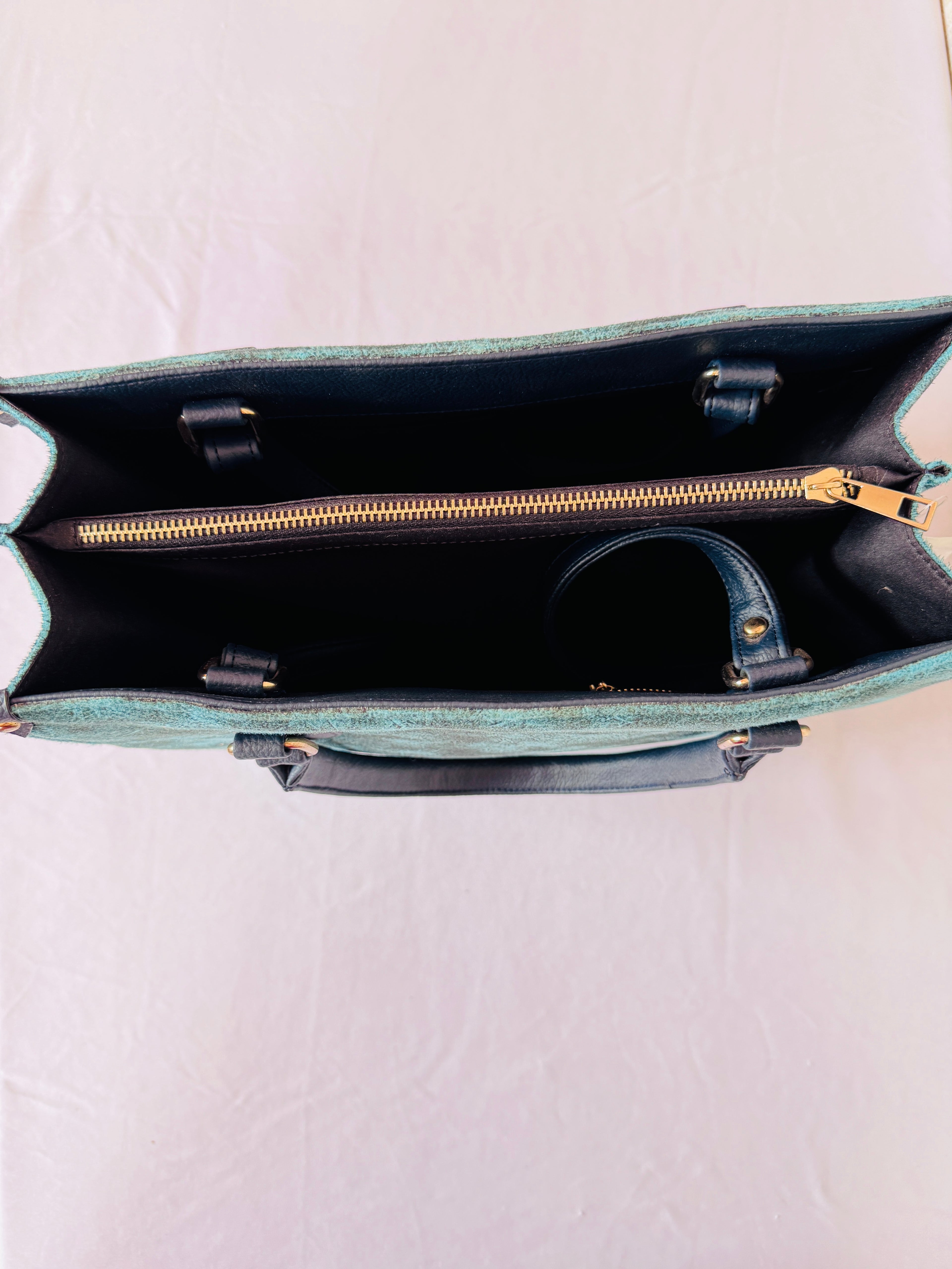 Smudge Blue Book Tote