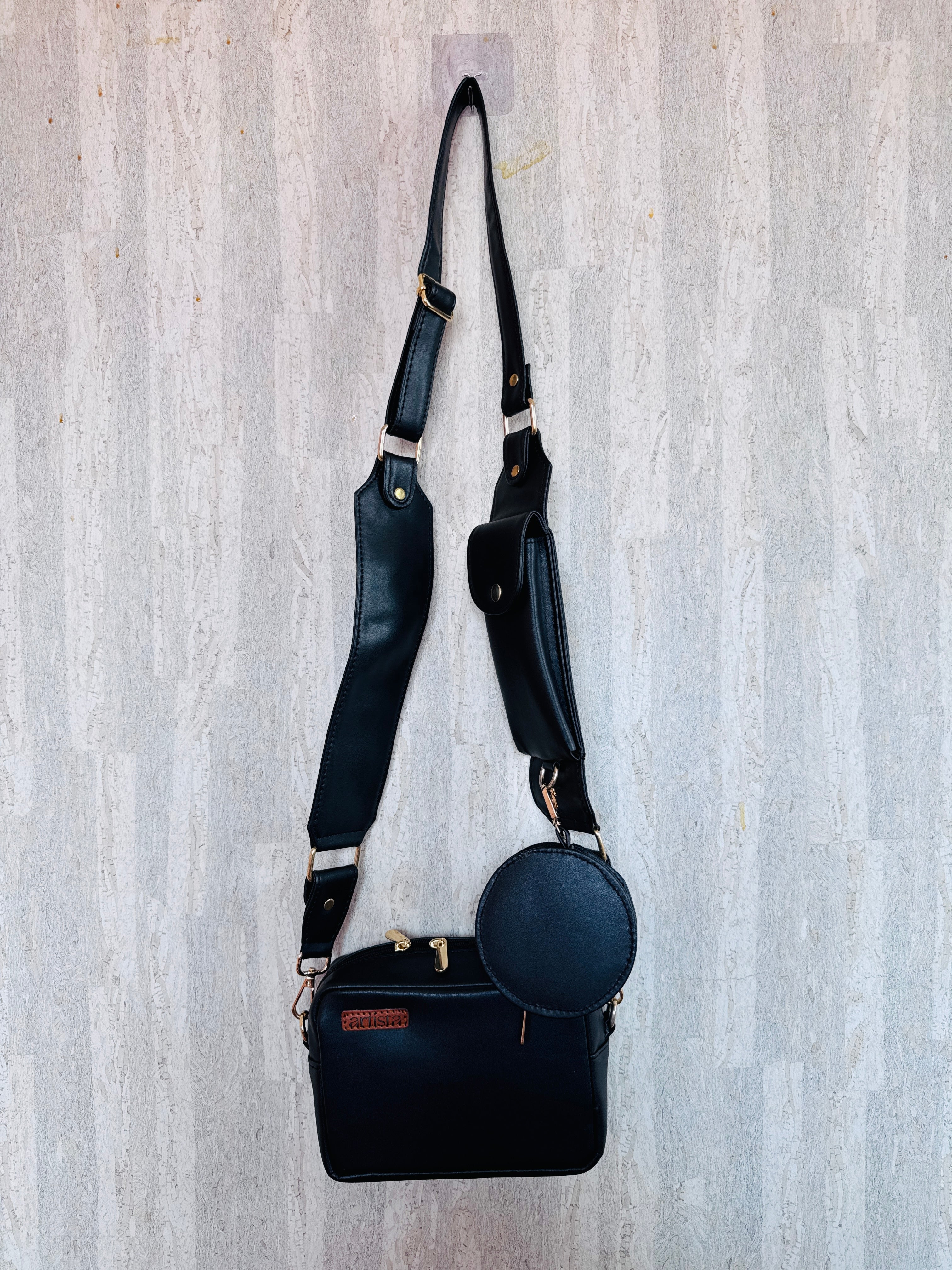 Black Charm Cross Body Sling
