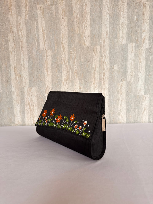 Marigold flowers Flap Clutch