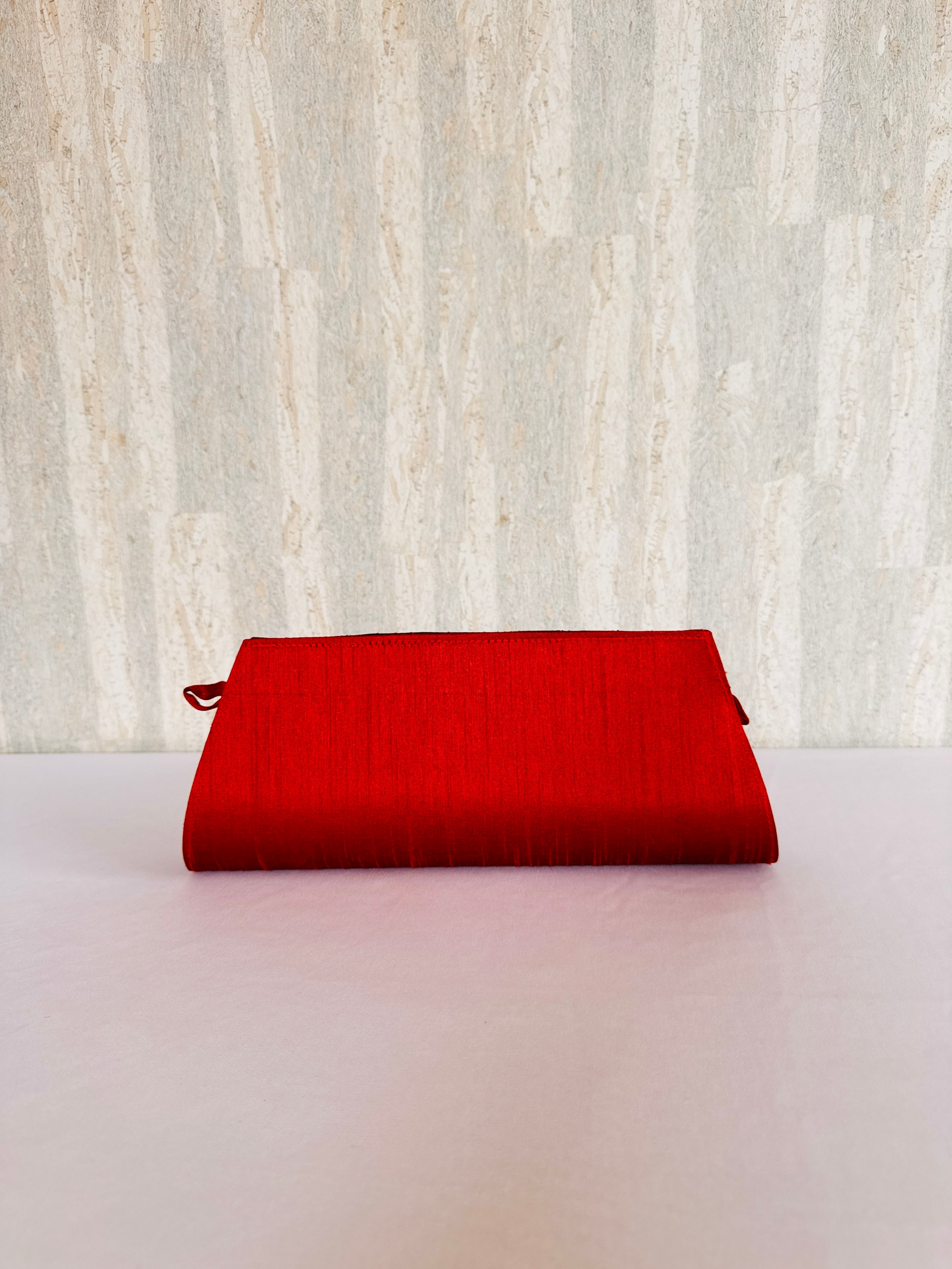 The Crimson Vine Flap clutch
