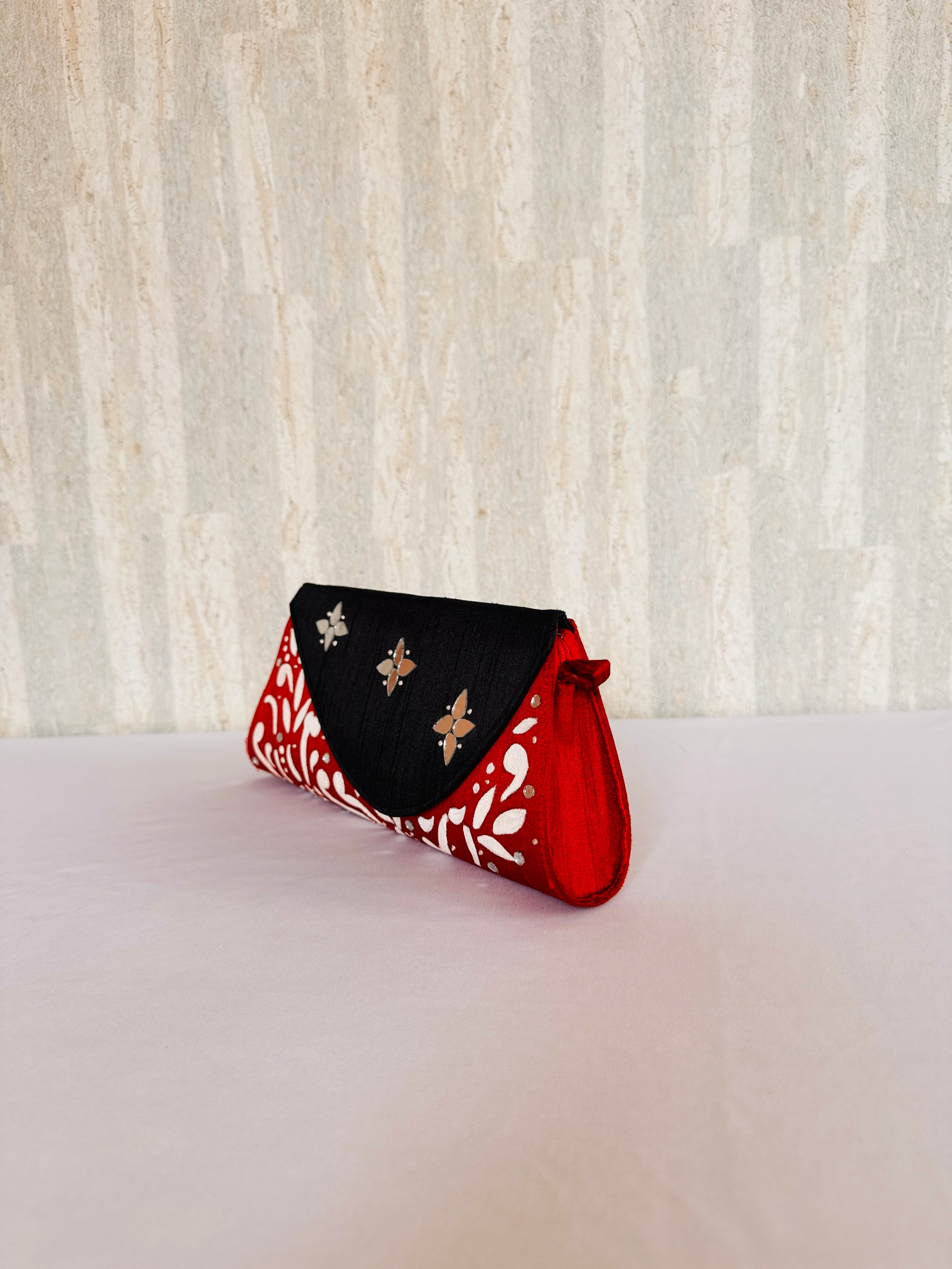 The Royal Crimson Flap Clutch