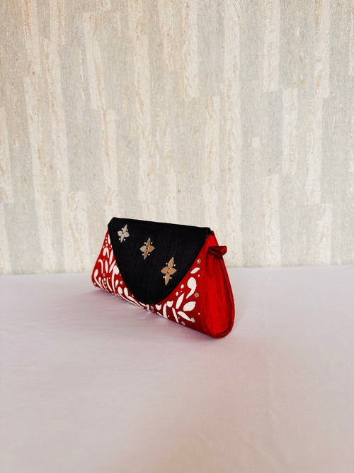 The Royal Crimson Flap Clutch
