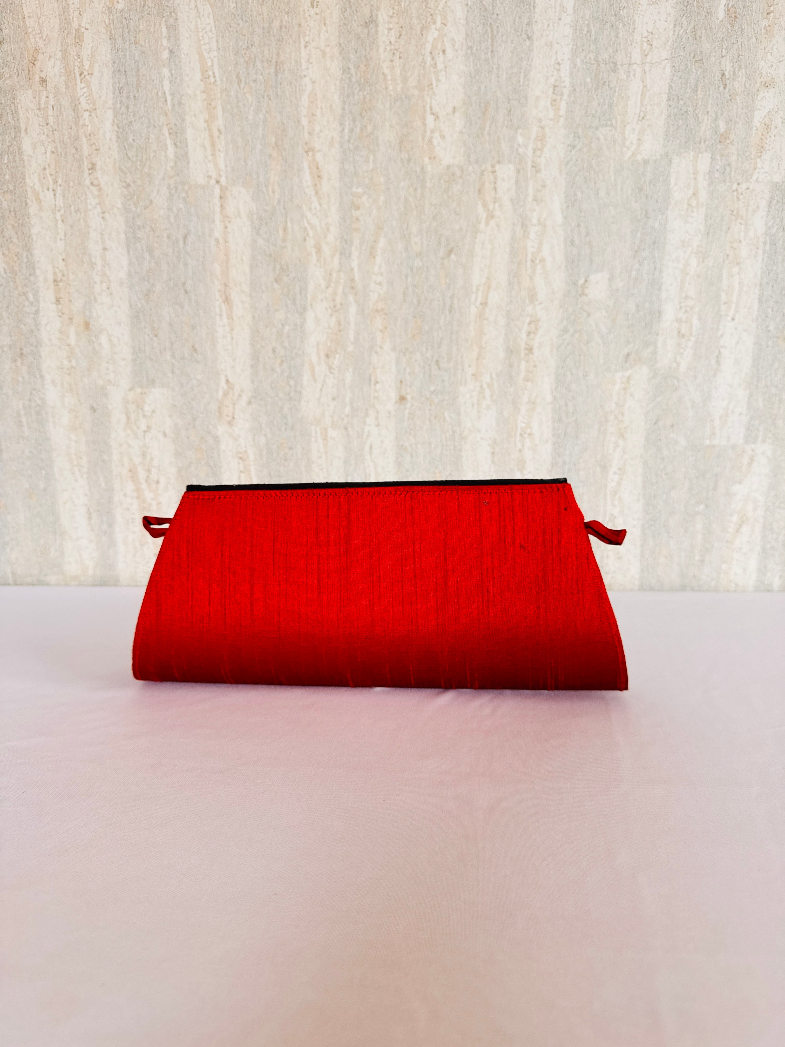 The Royal Crimson Flap Clutch