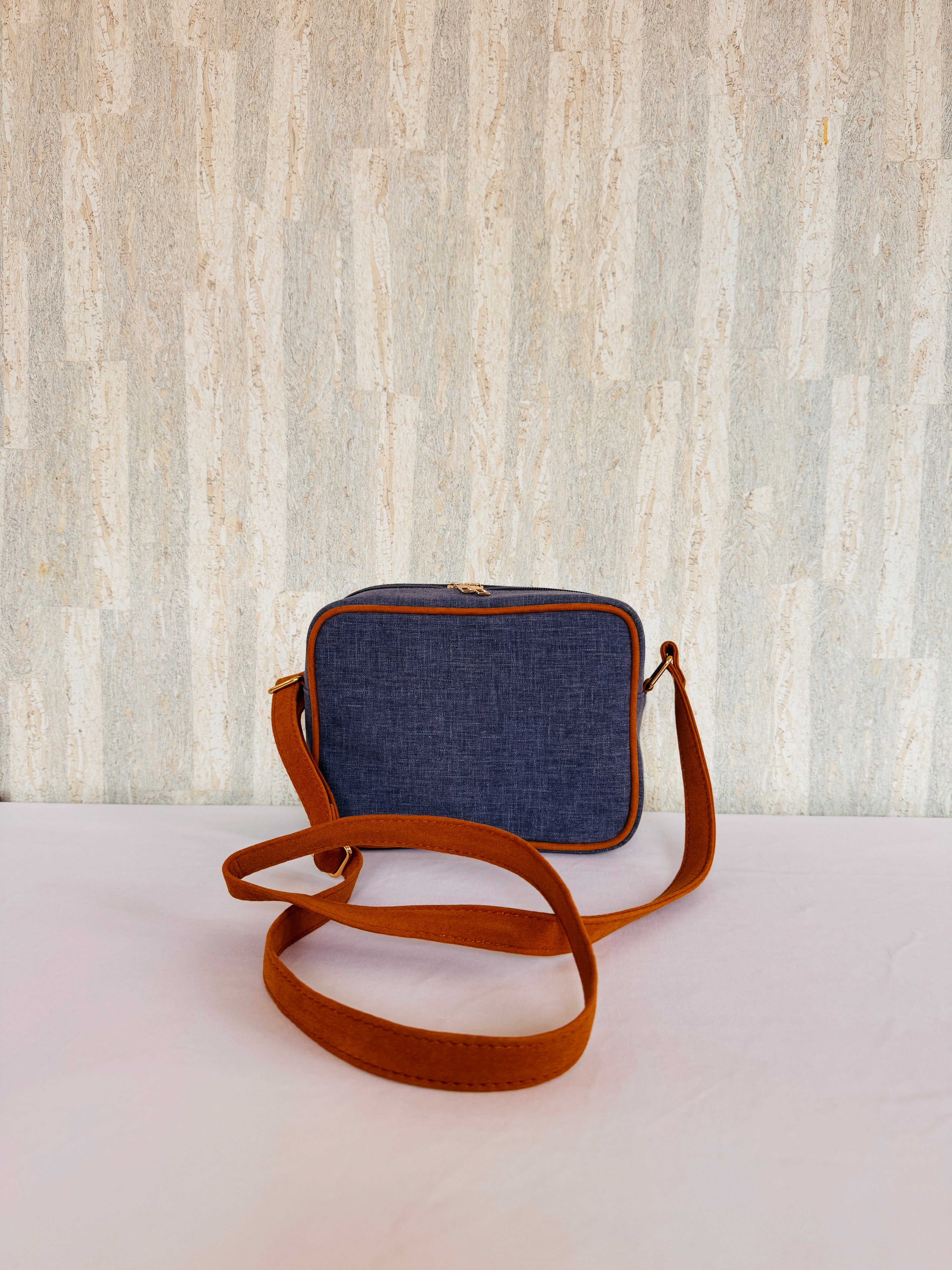 Boxy Thread and Bloom Denim Bag