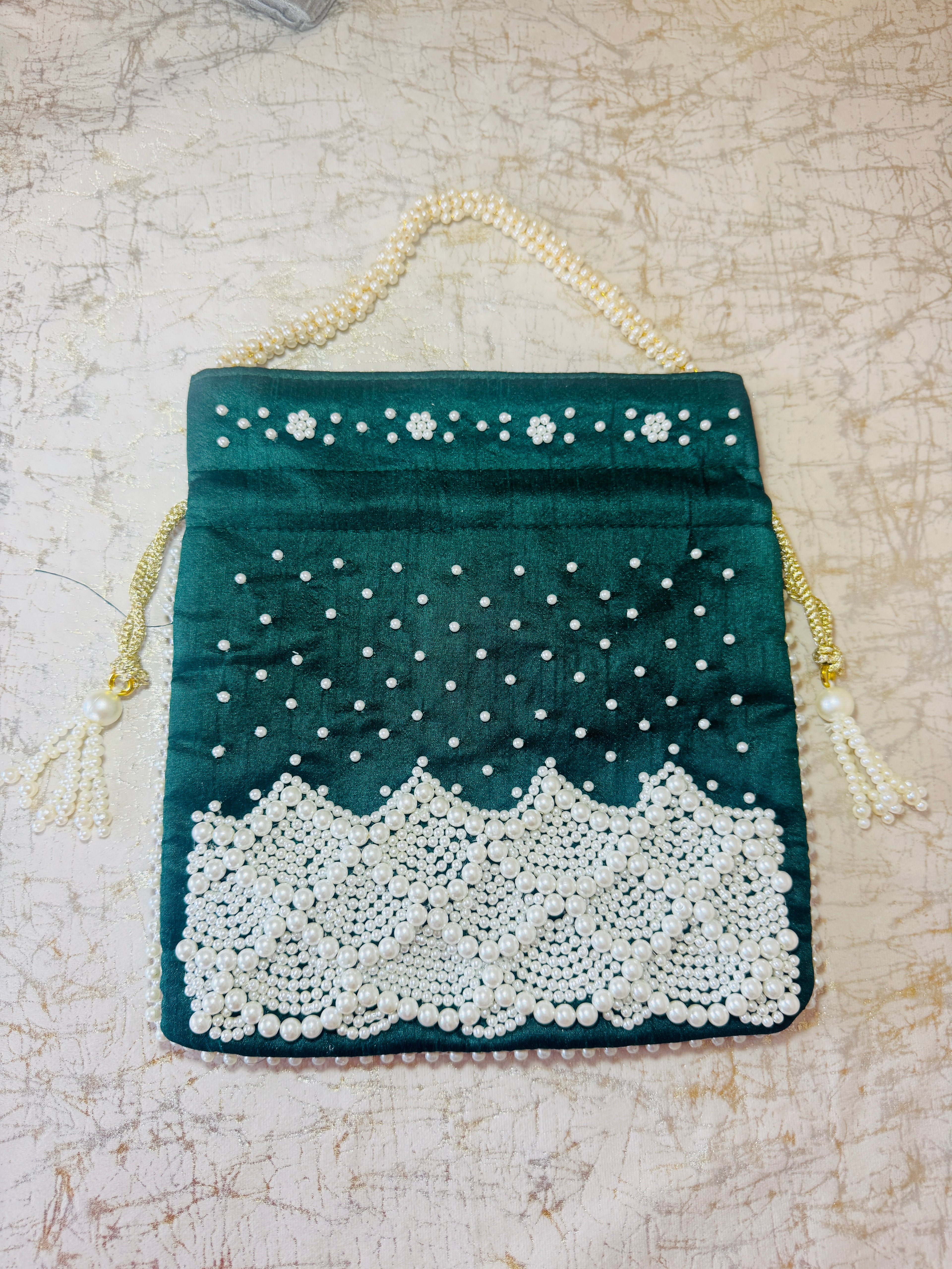 Emerald Waves Potli