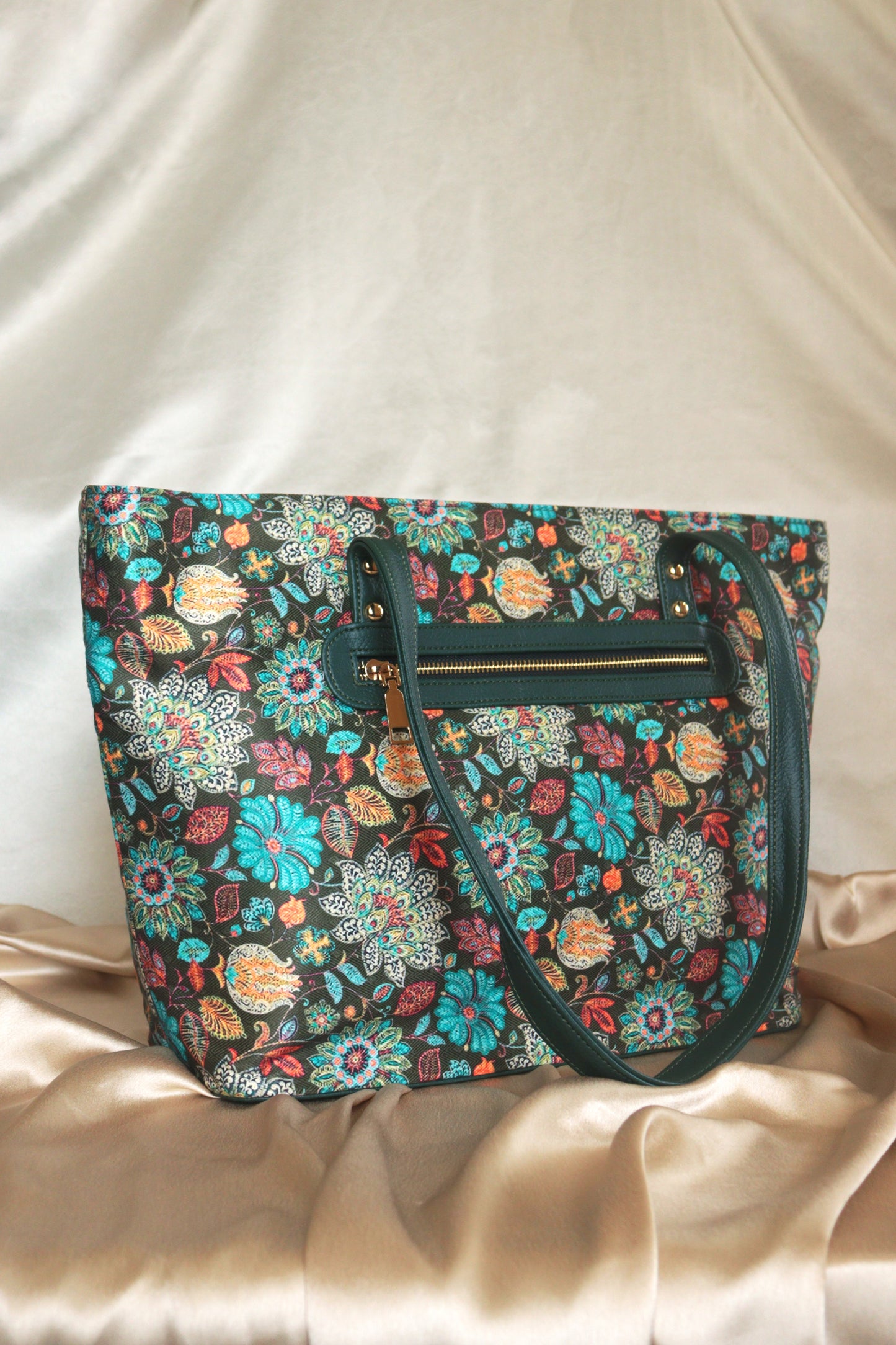 Forest Green Bouquet Tote