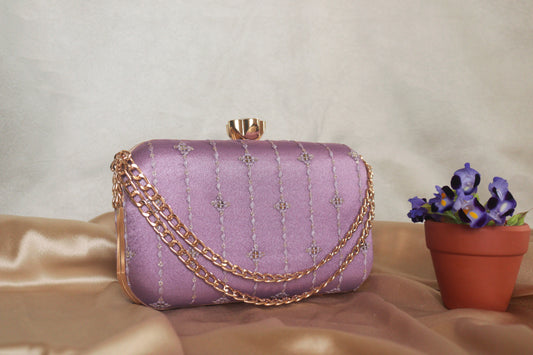 Lilac Elegance Casket Clutch