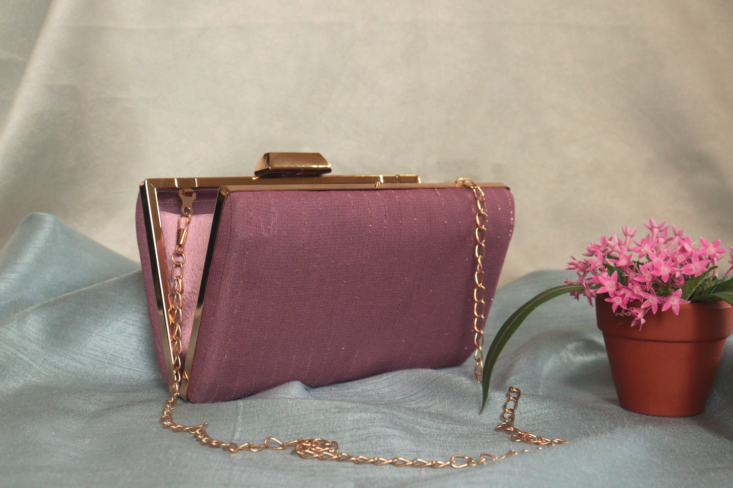 Mystically Mauve Box Clutch