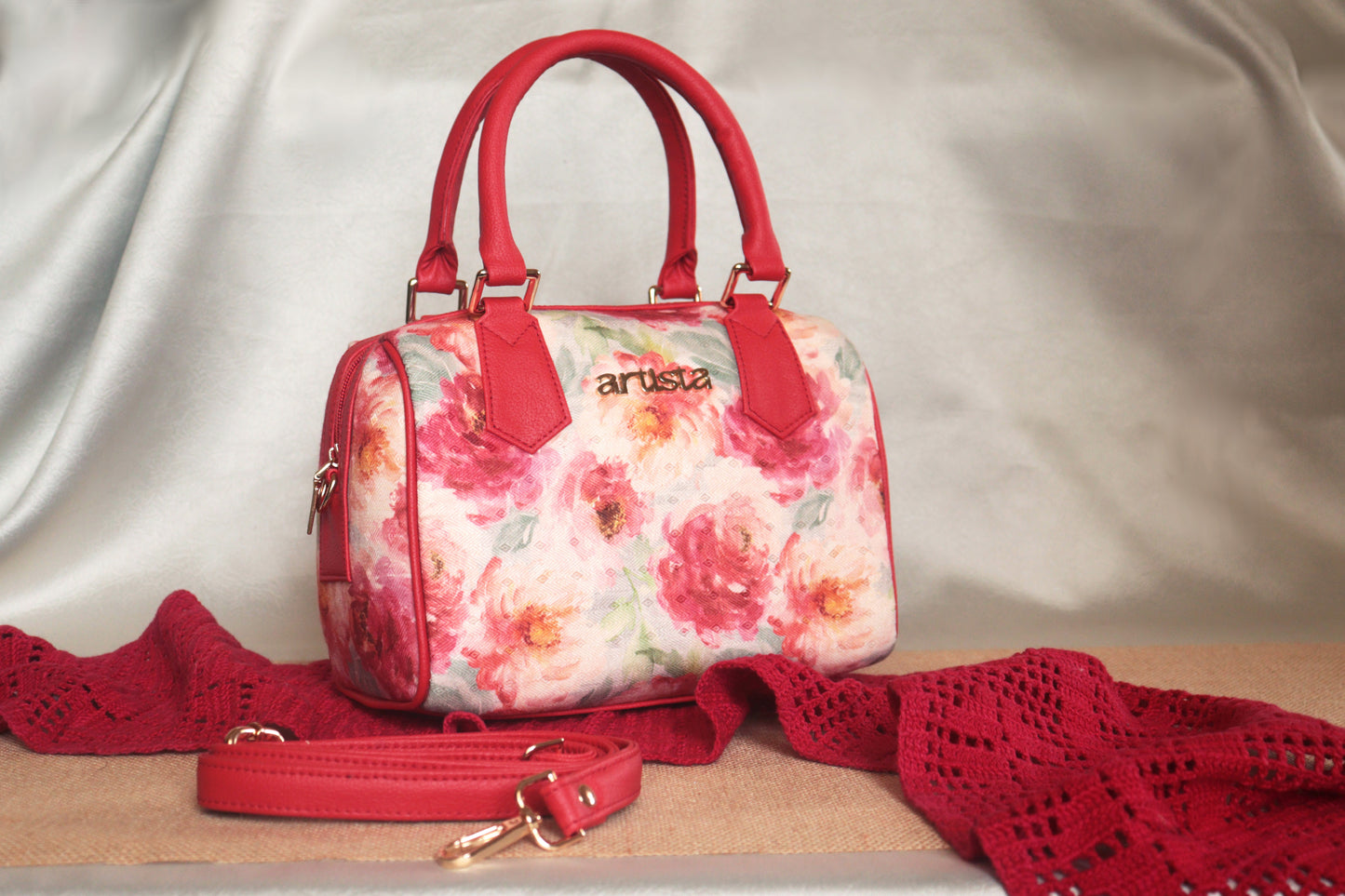 Red Carnations Mini Duffle