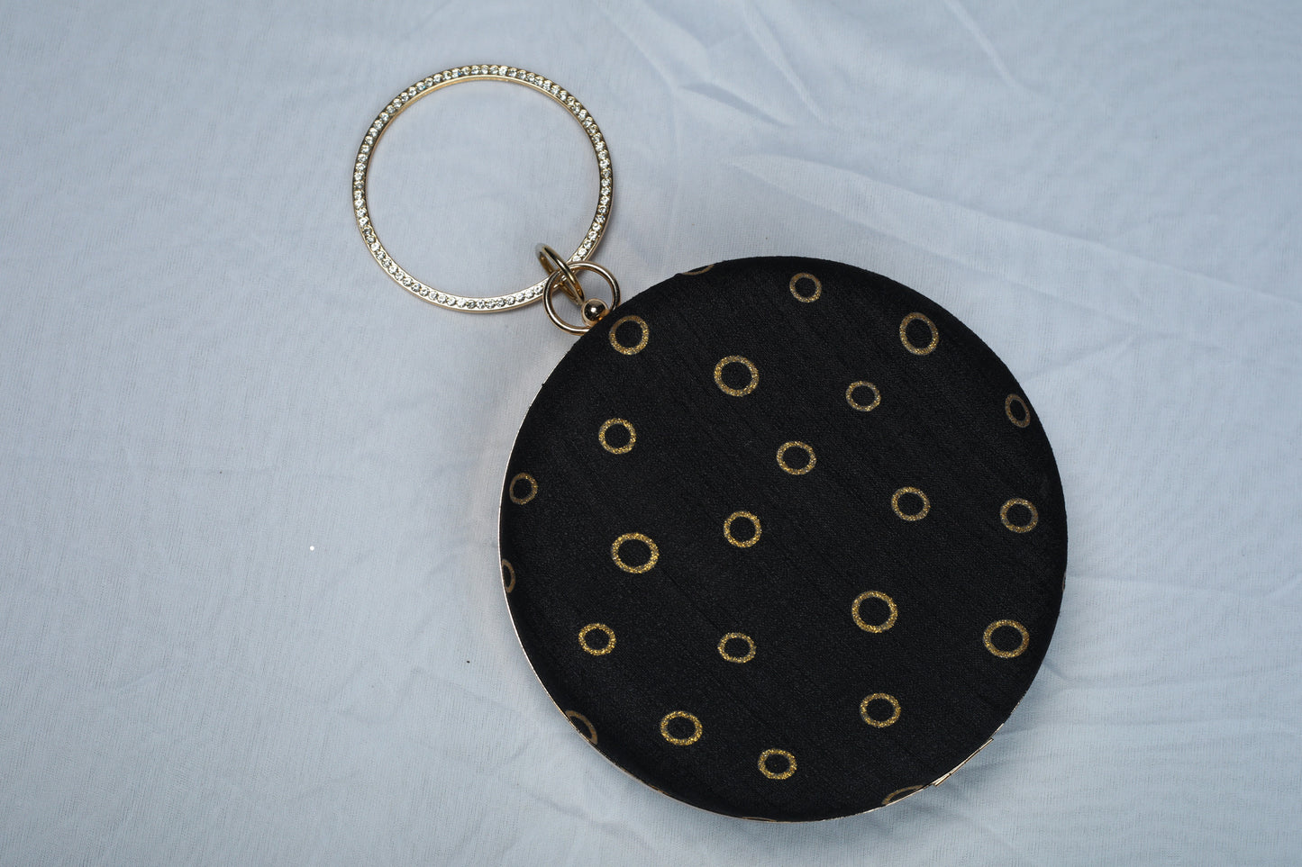 Stone Studded Bangle Box Clutch