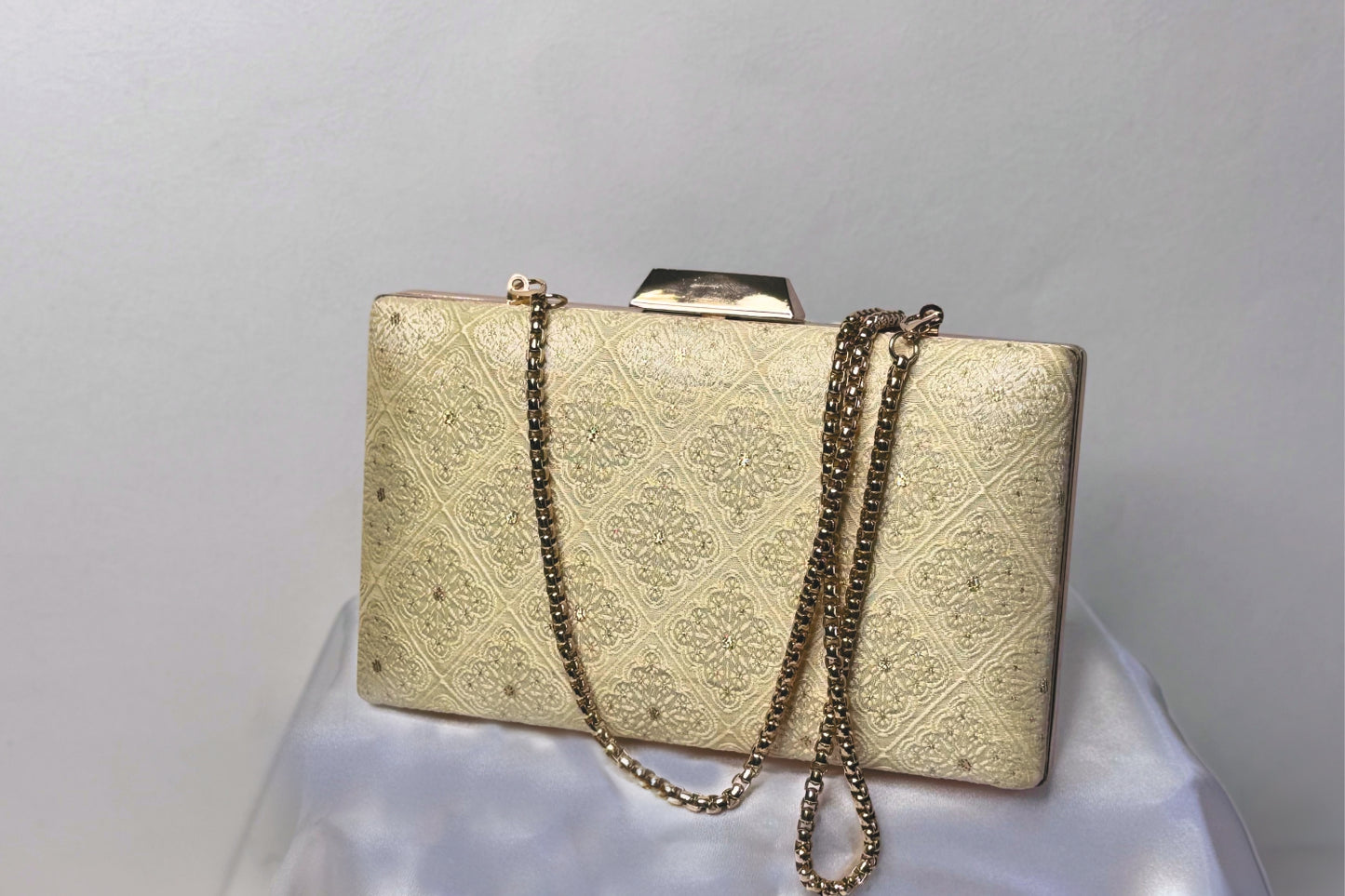 Ivory Ornamental box clutch