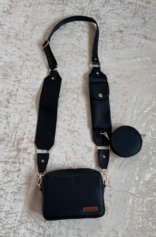 Black Charm Cross Body Sling