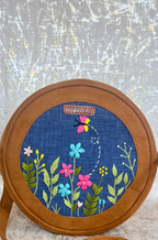 Thread and Bloom Sphere Denim Bag