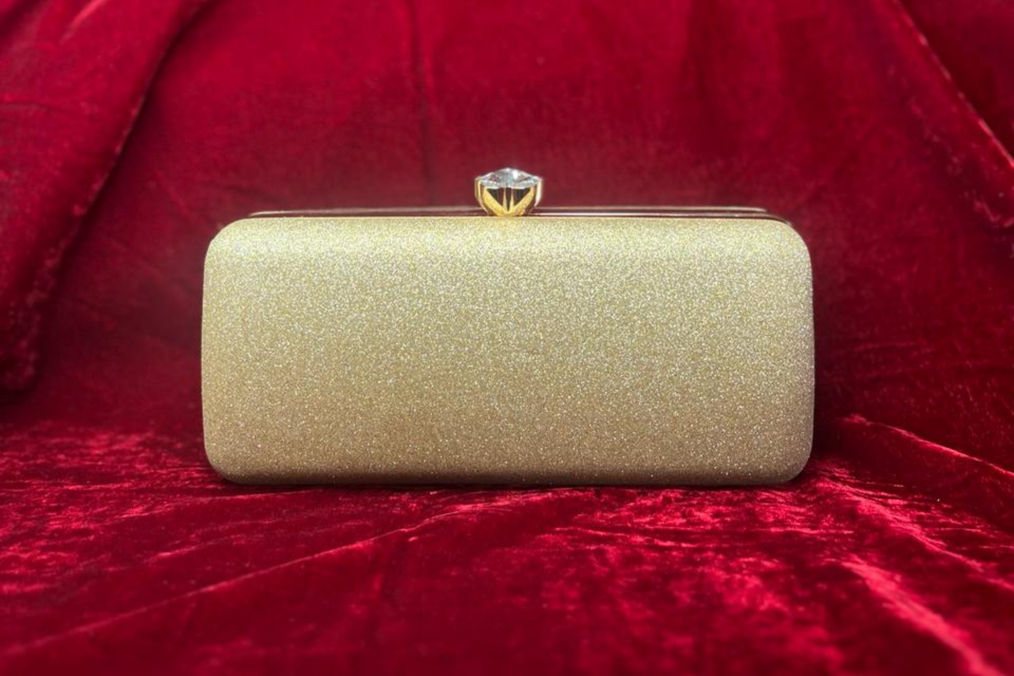 Gold Shimmer Elegance Clutch