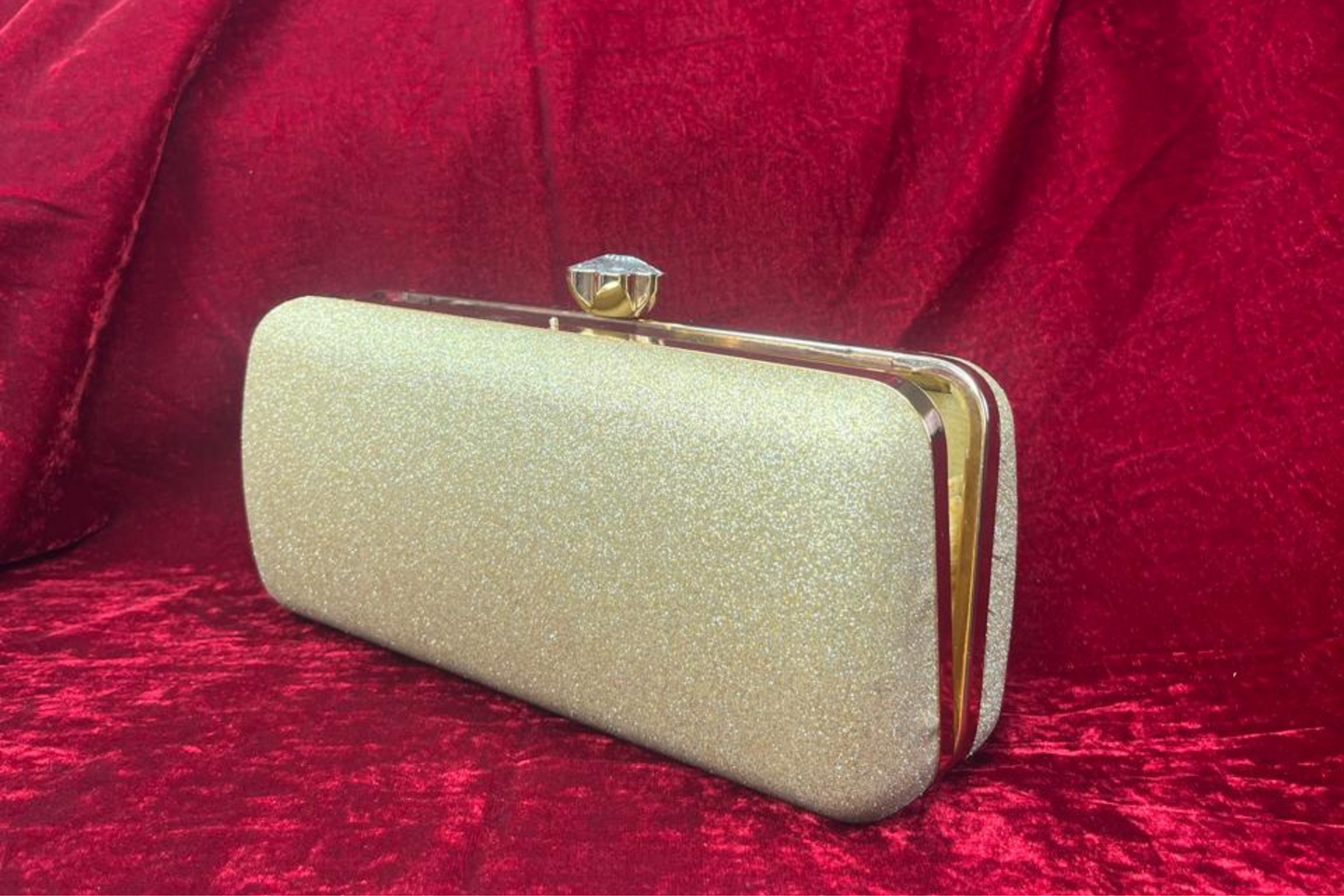 Gold Shimmer Elegance Clutch