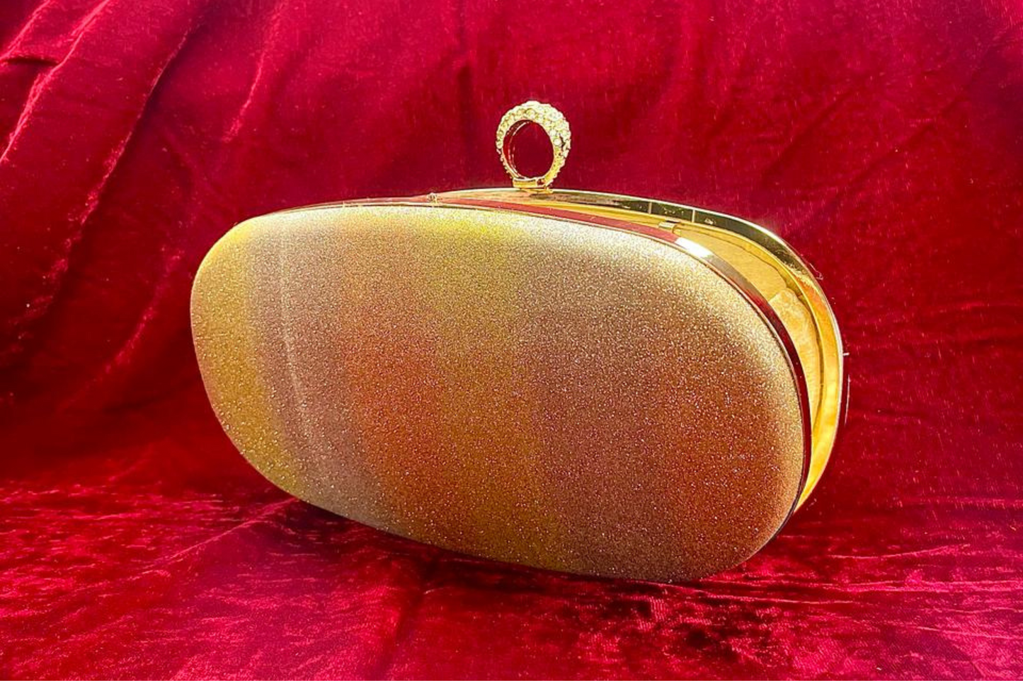 Rose Gold Oval Clutch