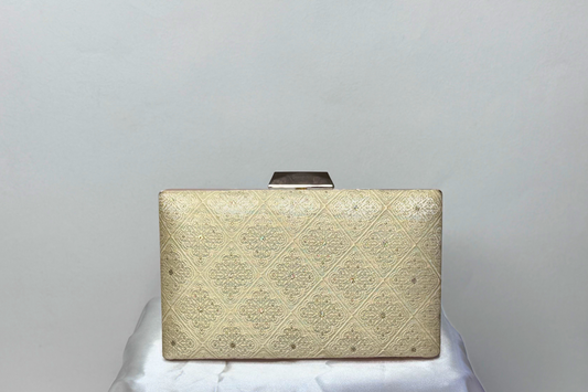 Ivory Ornamental box clutch