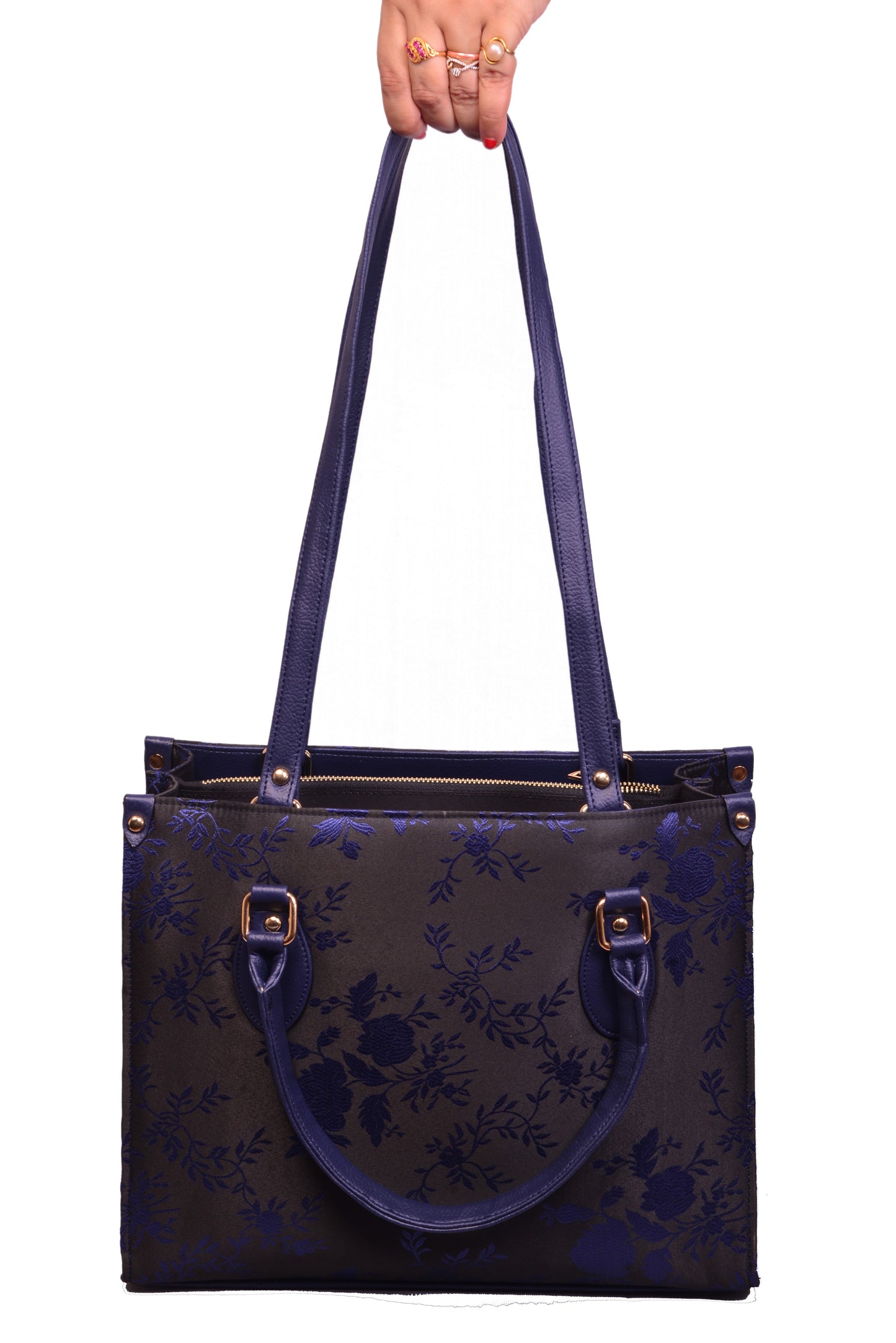 Midnight Blue Book Tote